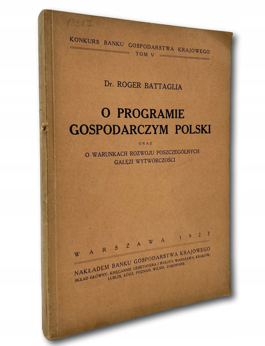 O programie gospodarczym Polski [...] Roger Battaglia