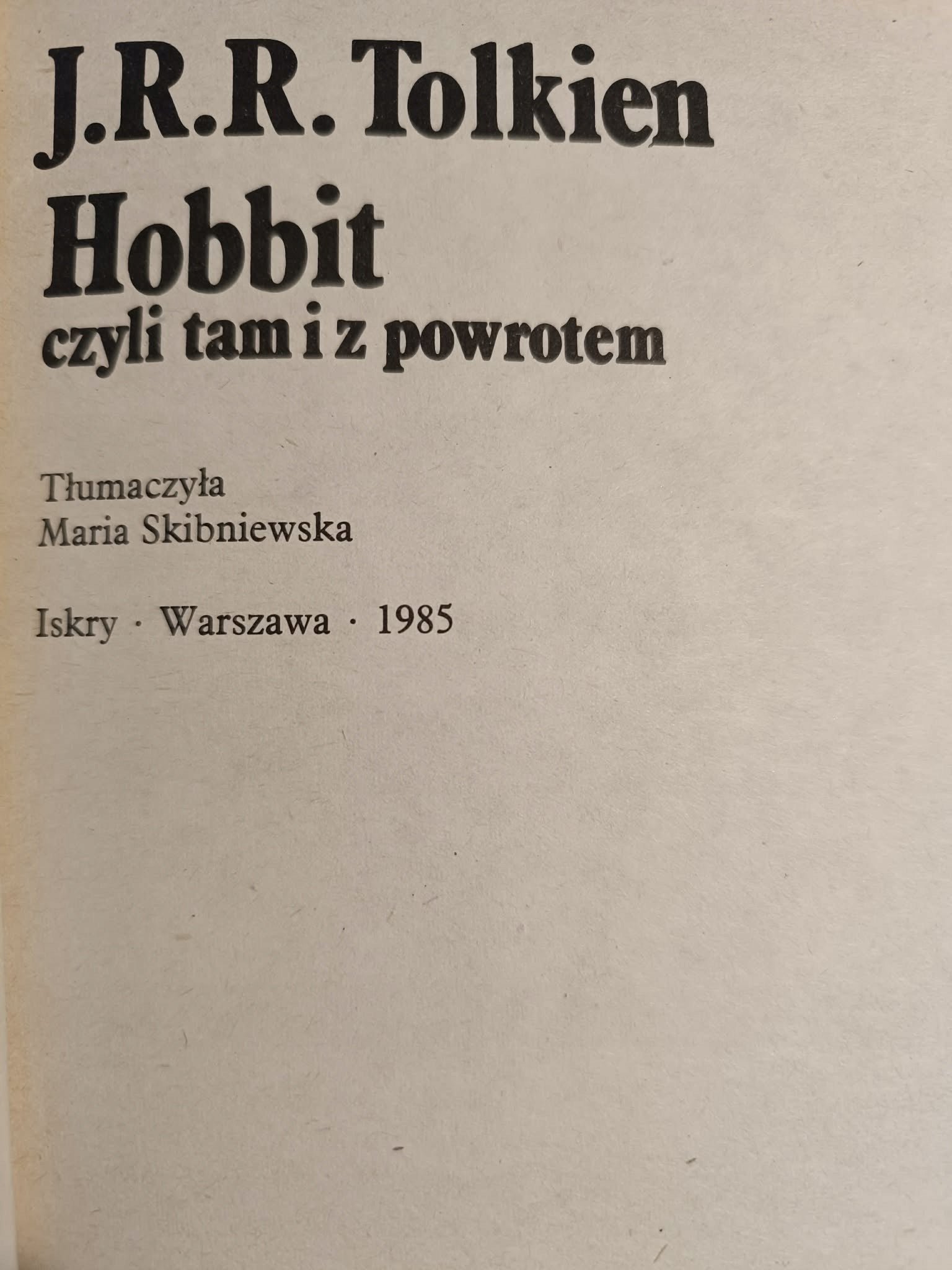 Hobbit, czyli tam i z powrotem, JRR Tolkien [oprac. graf. Maciej Buszewicz]