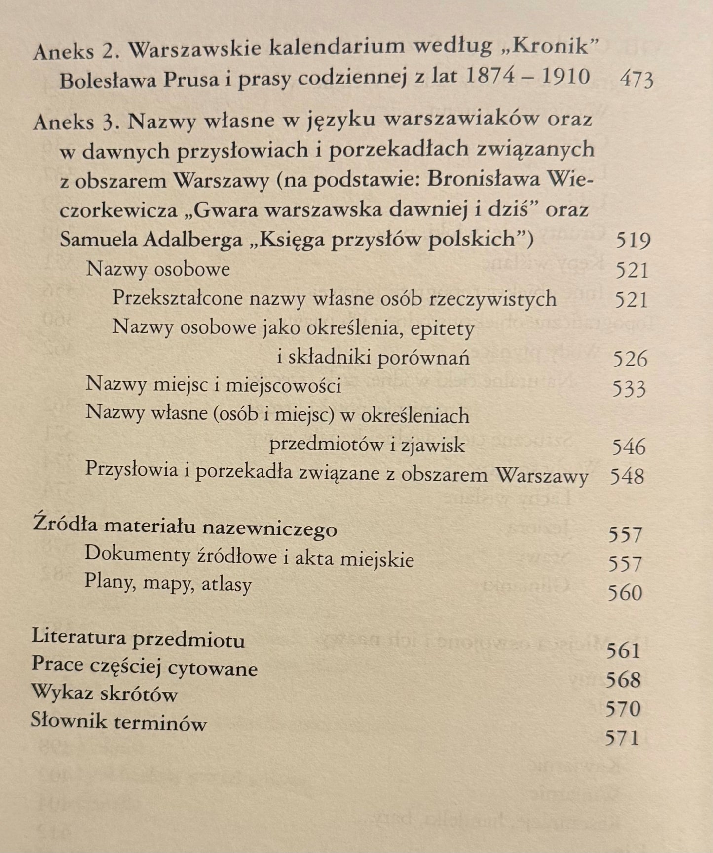 Dzieje Warszawy nazwami pisane Kwiryna Handke