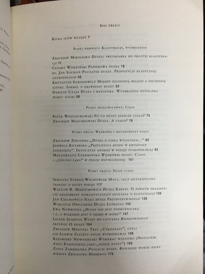 PUNKT PO PUNKCIE - DUSZA