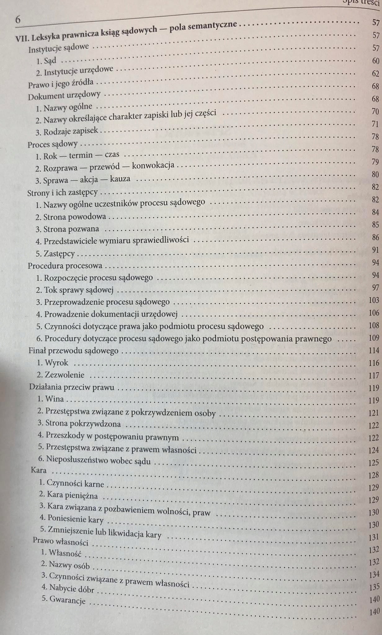Leksyka prawnicza w Polskich zapiskach sądowych..