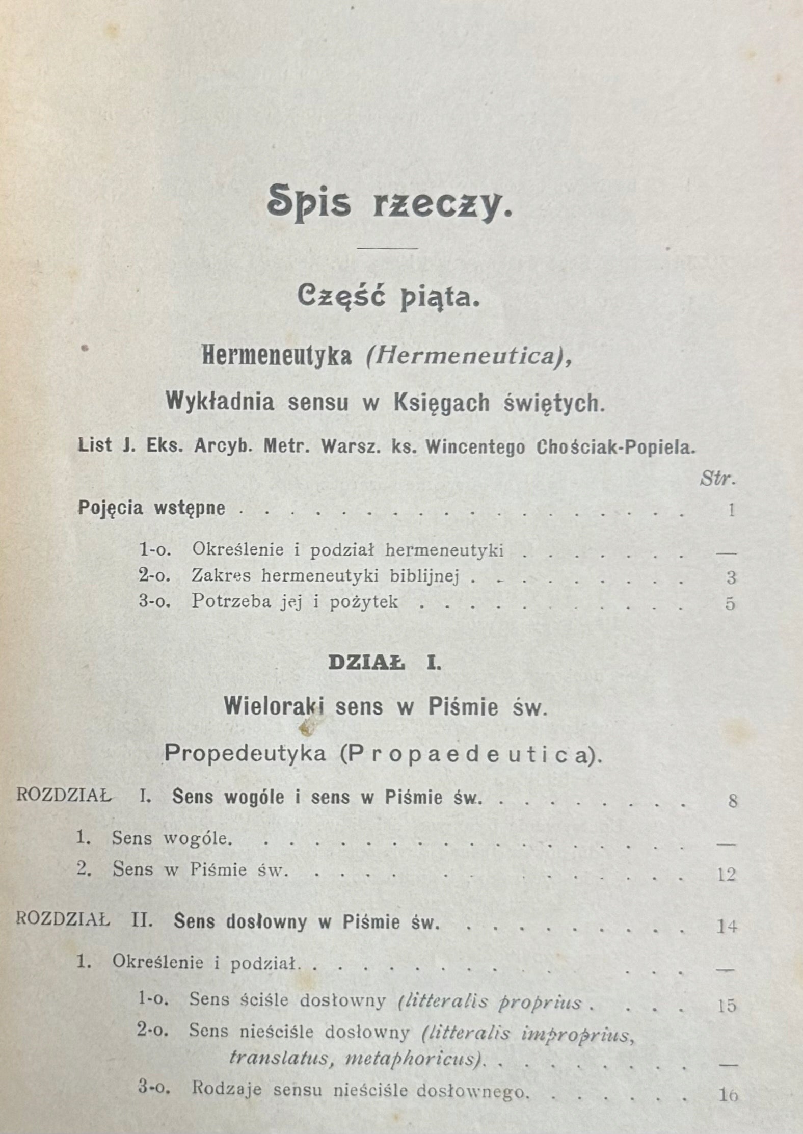 Wstęp ogólny historyczno-krytyczny do Pisma Świętego A. Szlagowski [1908]