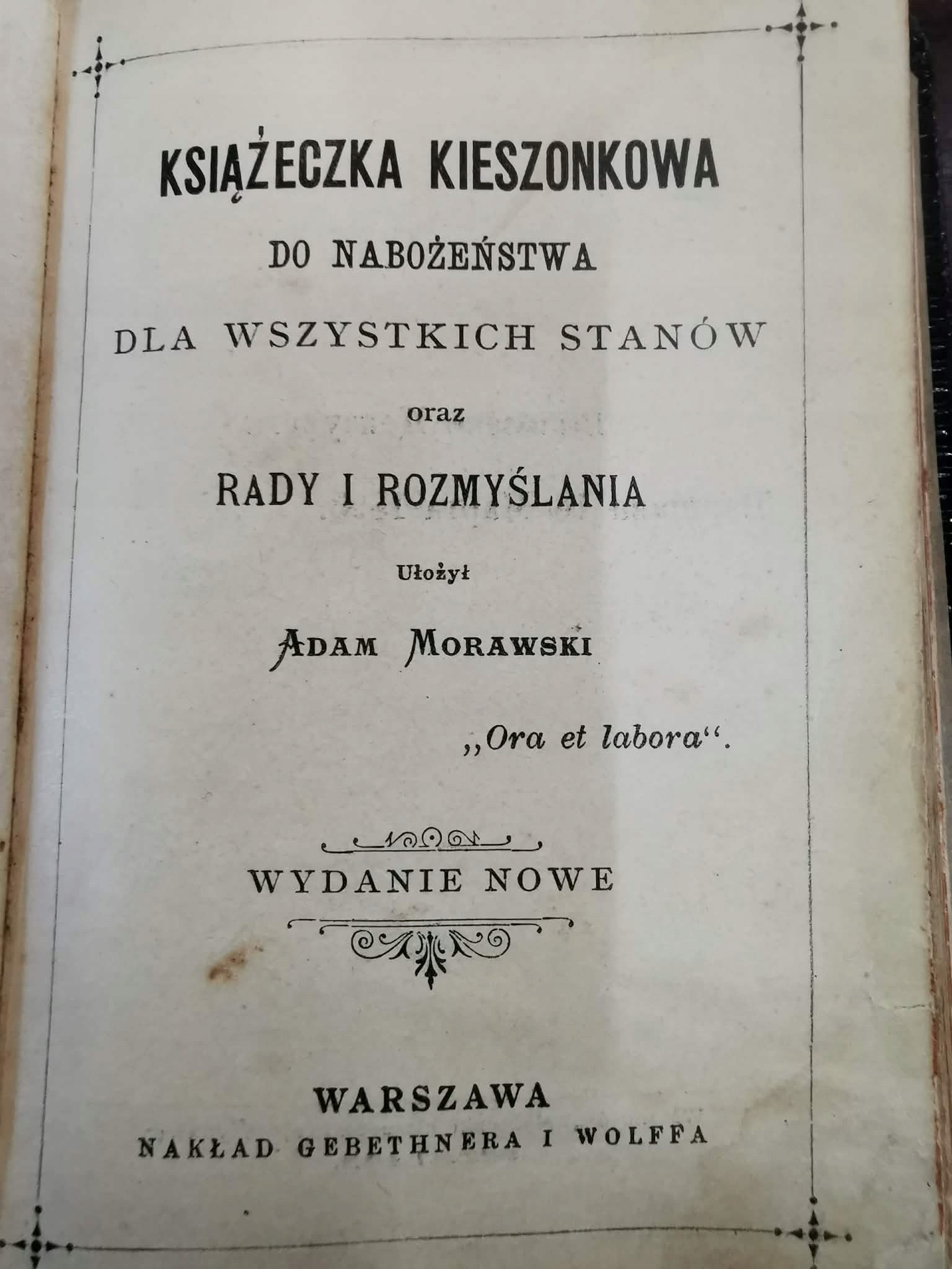 Książeczka do nabożeństwa [1893]