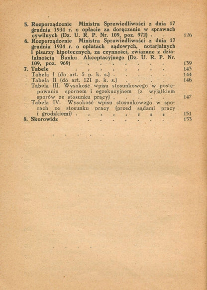 Przepisy o kosztach sądowych [Lwów 1935]