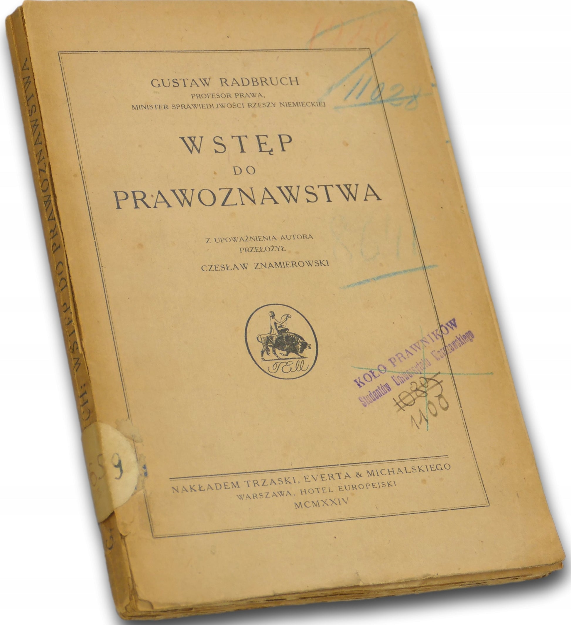 Wstęp do prawoznawstwa - Gustaw Radbruch [wydanie przedwojenne]