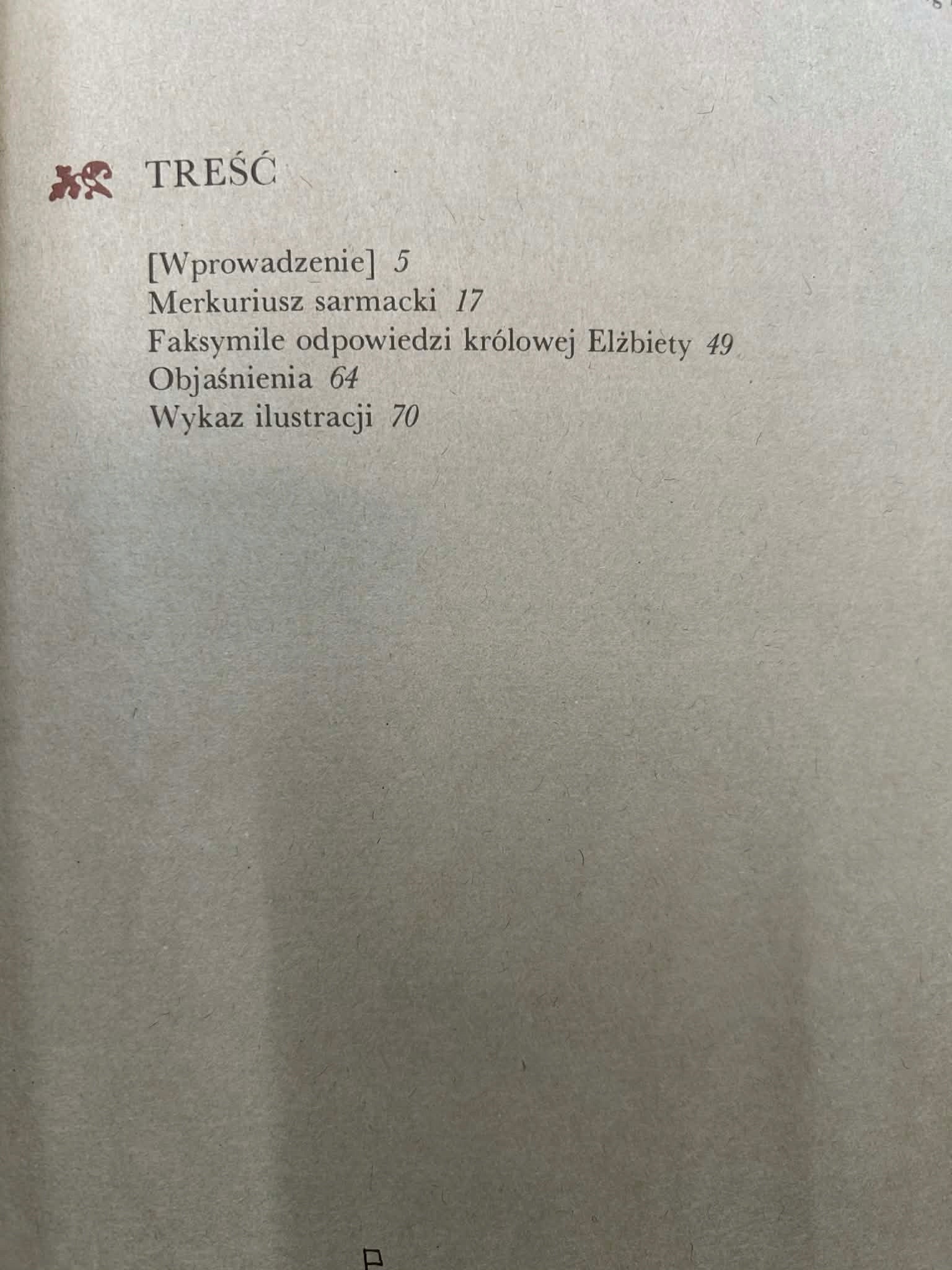 Merkuriusz sarmacki z Niderlandów i Anglii 1597