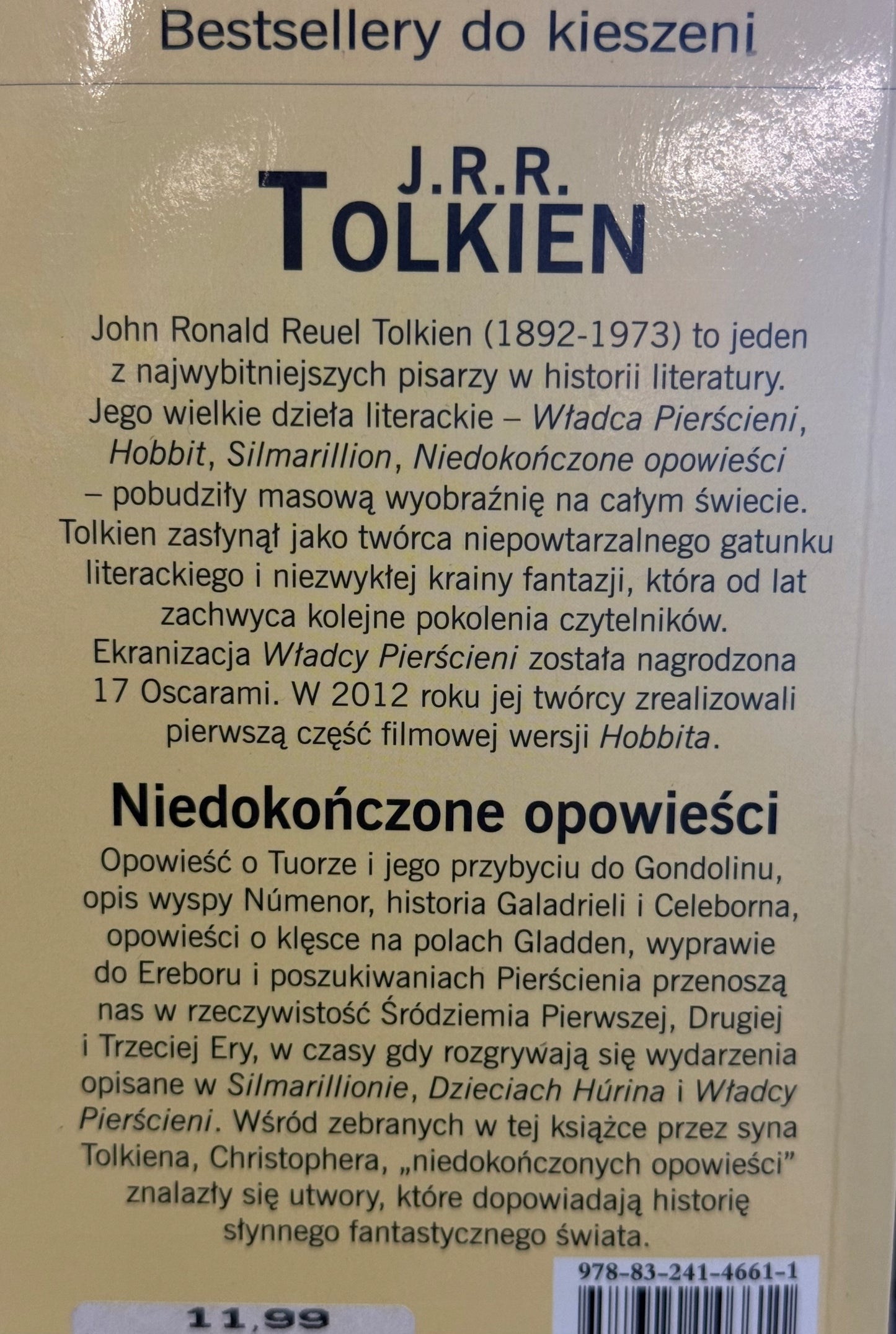 Niedokończone opowieści J.R.R. Tolkien