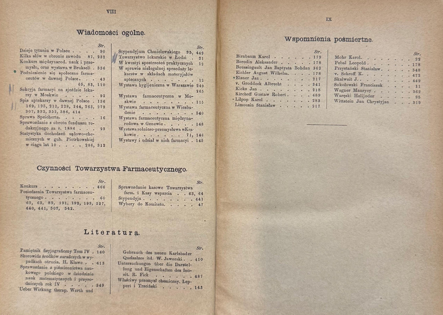 Wiadomości farmaceutyczne Tom 14 red. Kazimierz Wende [1887]