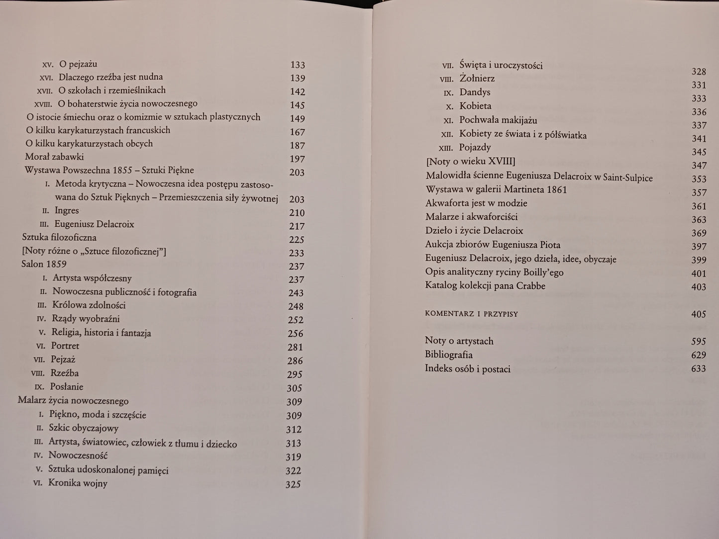 Charles Baudelaire x4 Rozmaitości estetyczne, Sztuka romantyczna + ...