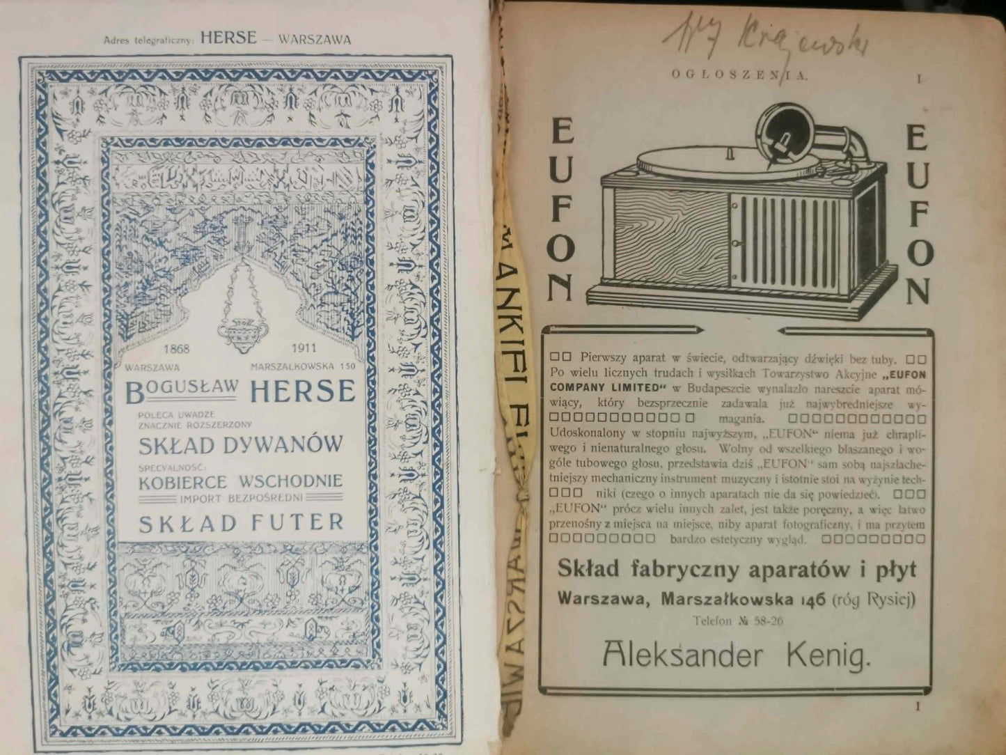 Rocznik Gebethnera i Wolffa, Kalendarz encyklopedyczno - praktyczny [1911]