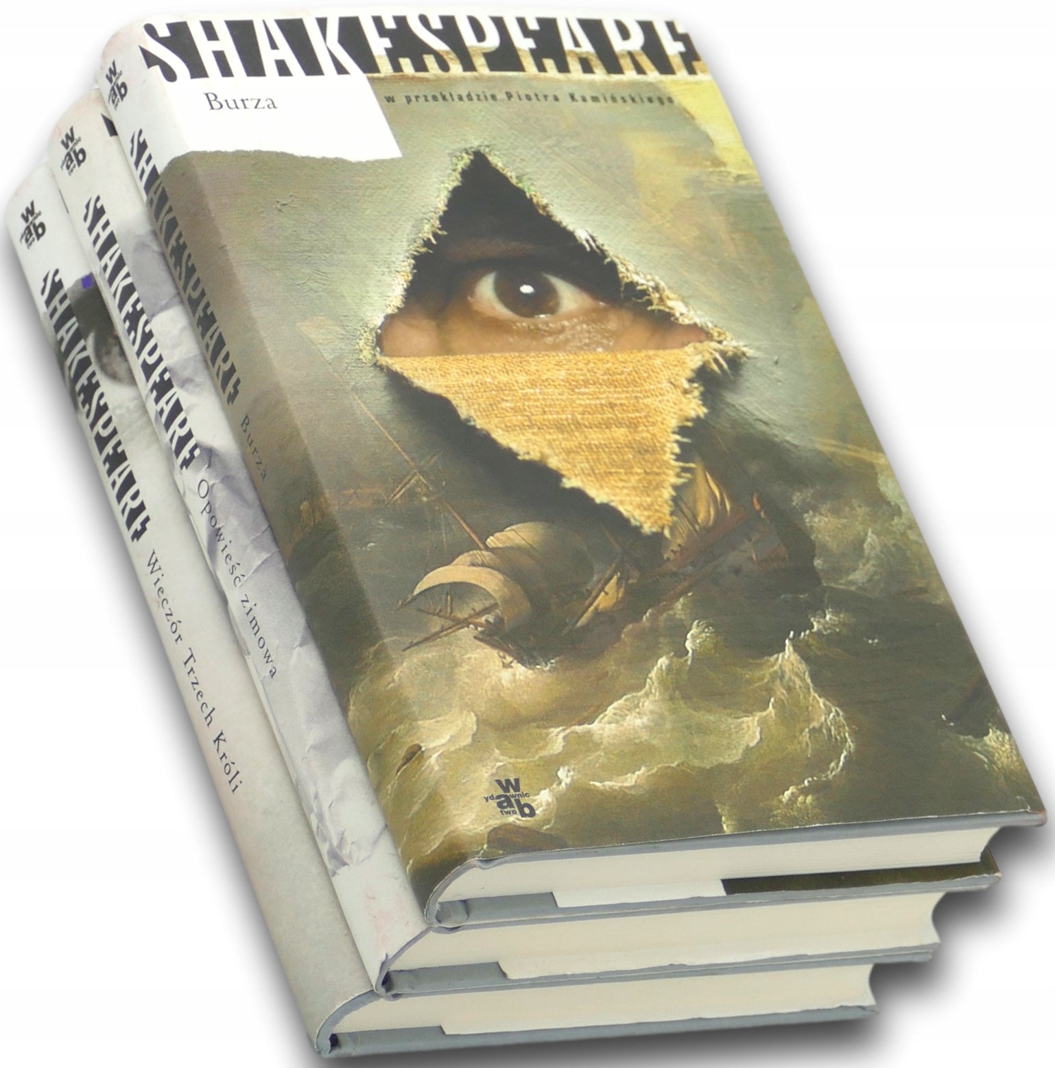 Zestaw 3 książek Shakespeare'a w przekł. P. Kamińskiego