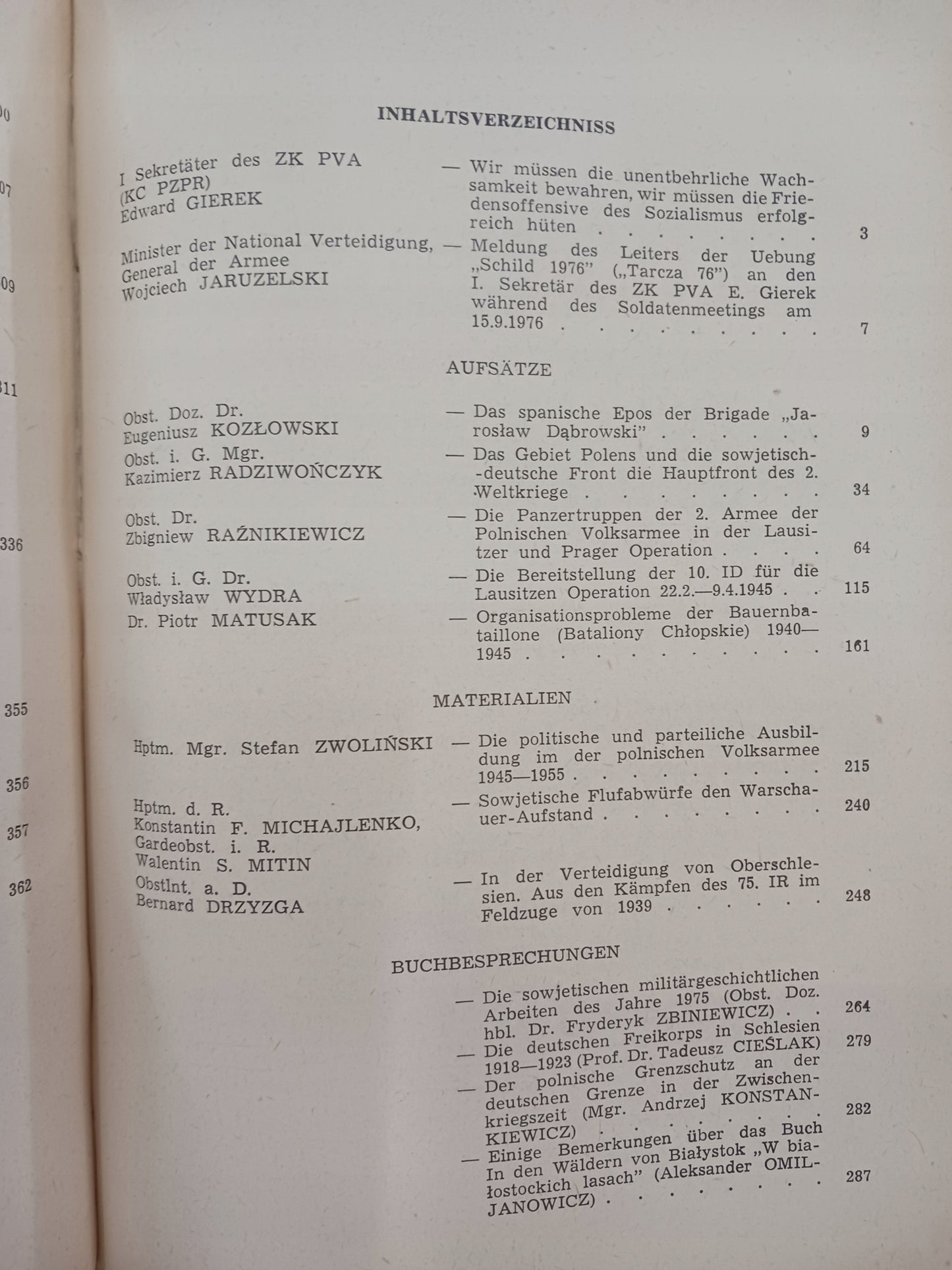 Wojskowy Przegląd Historyczny Rok XXI Nr 1 i 2 Warszawa 1976