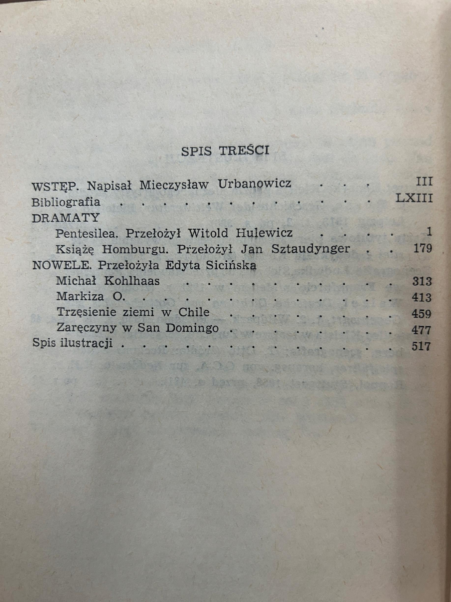 Dramaty i nowele - Henryk Kleist [Biblioteka Narodowa]