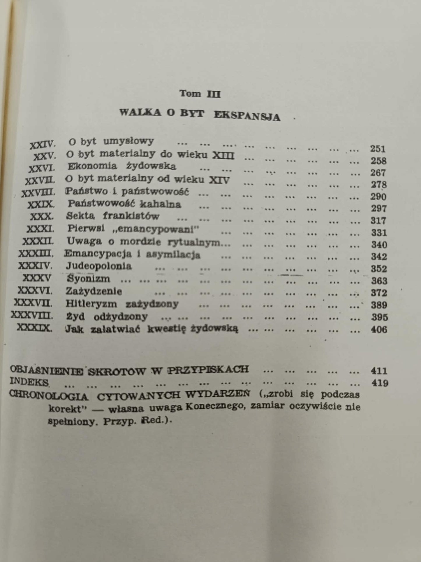 Cywilizacja Żydowska Nr. 9, T. III, Feliks Koneczny