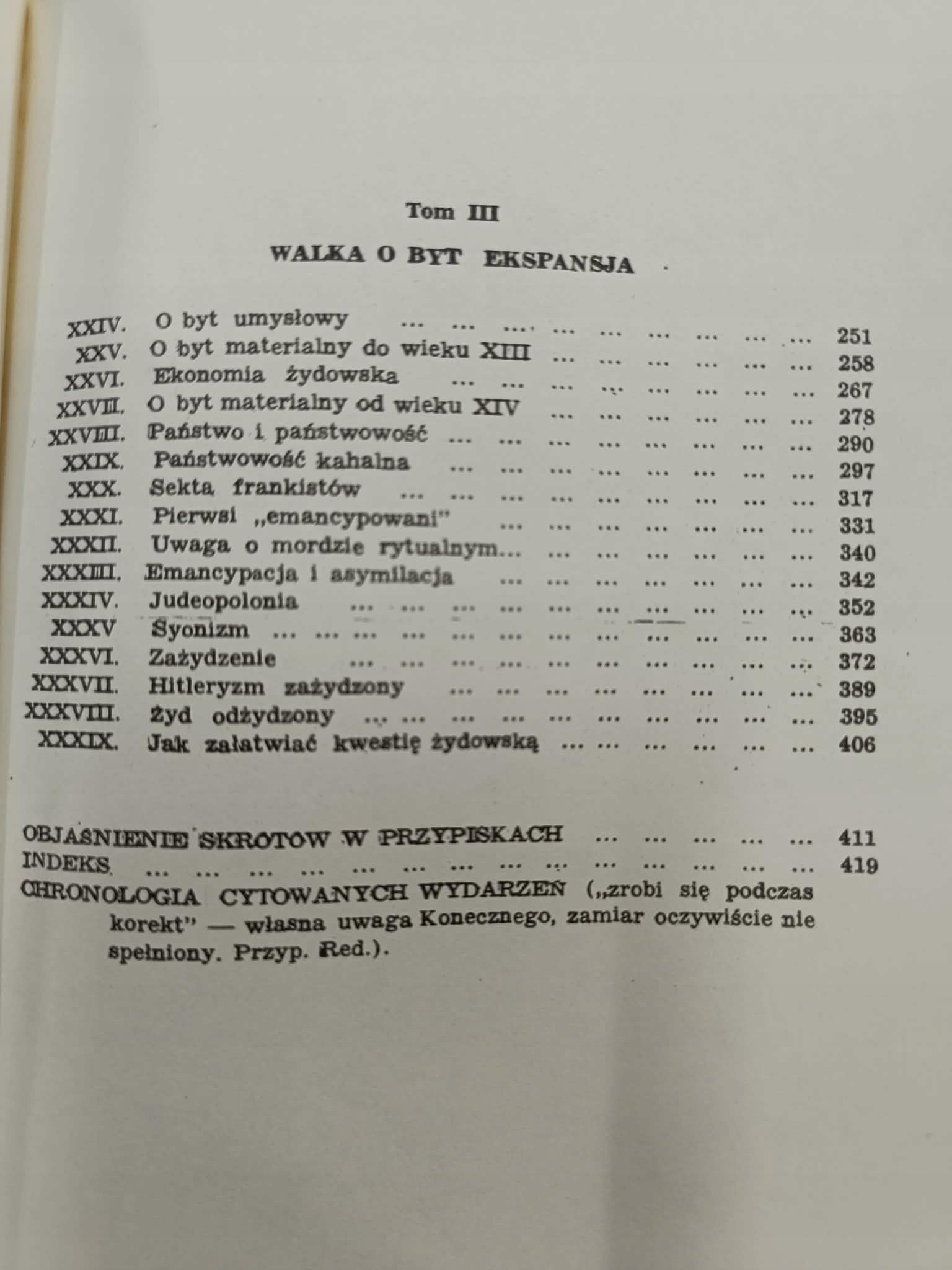 Cywilizacja Żydowska Nr. 9, T. III, Feliks Koneczny