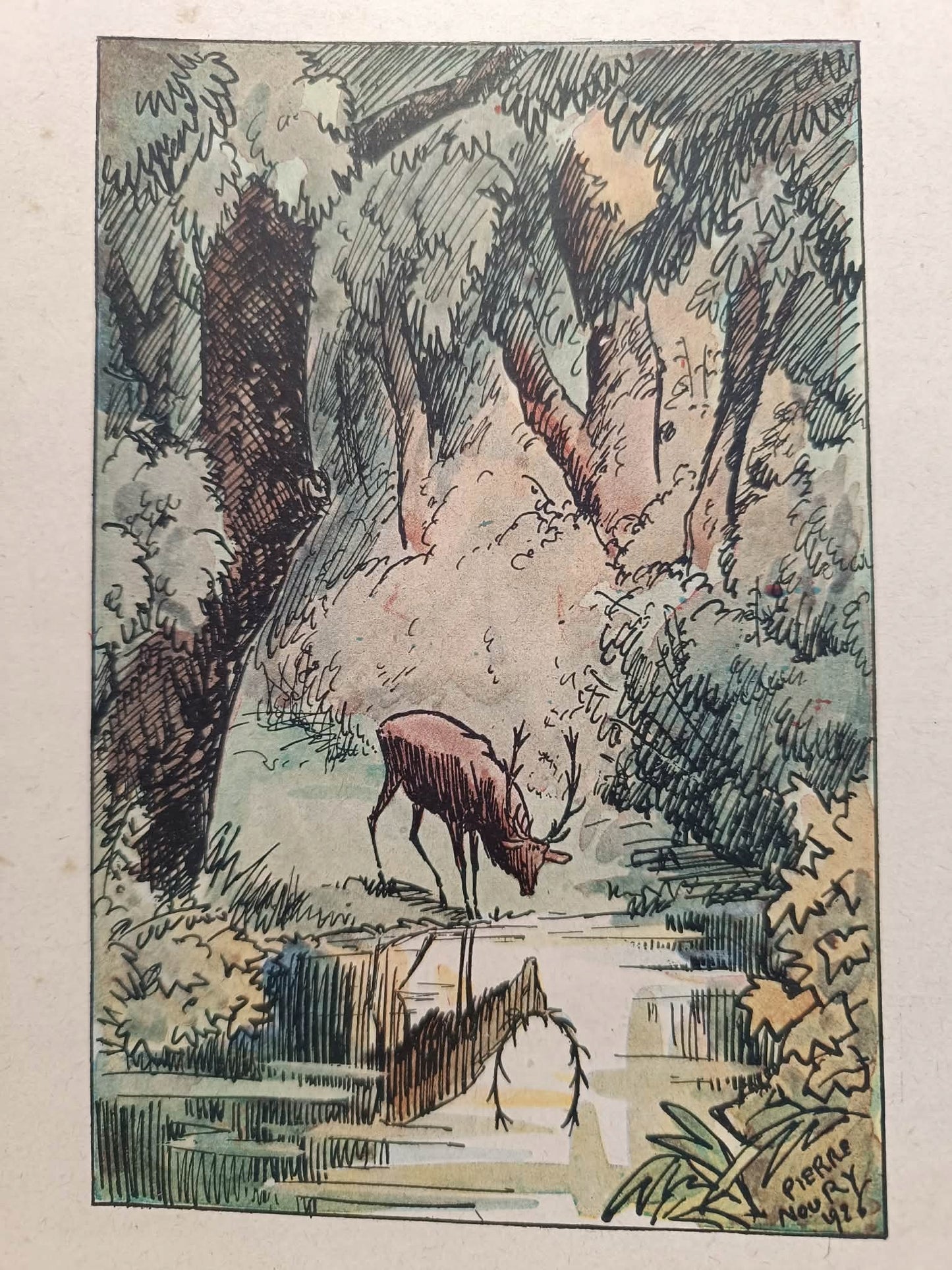Fables de la Fontaine [il. Pierre Noury] [bajki po francusku, 1928]
