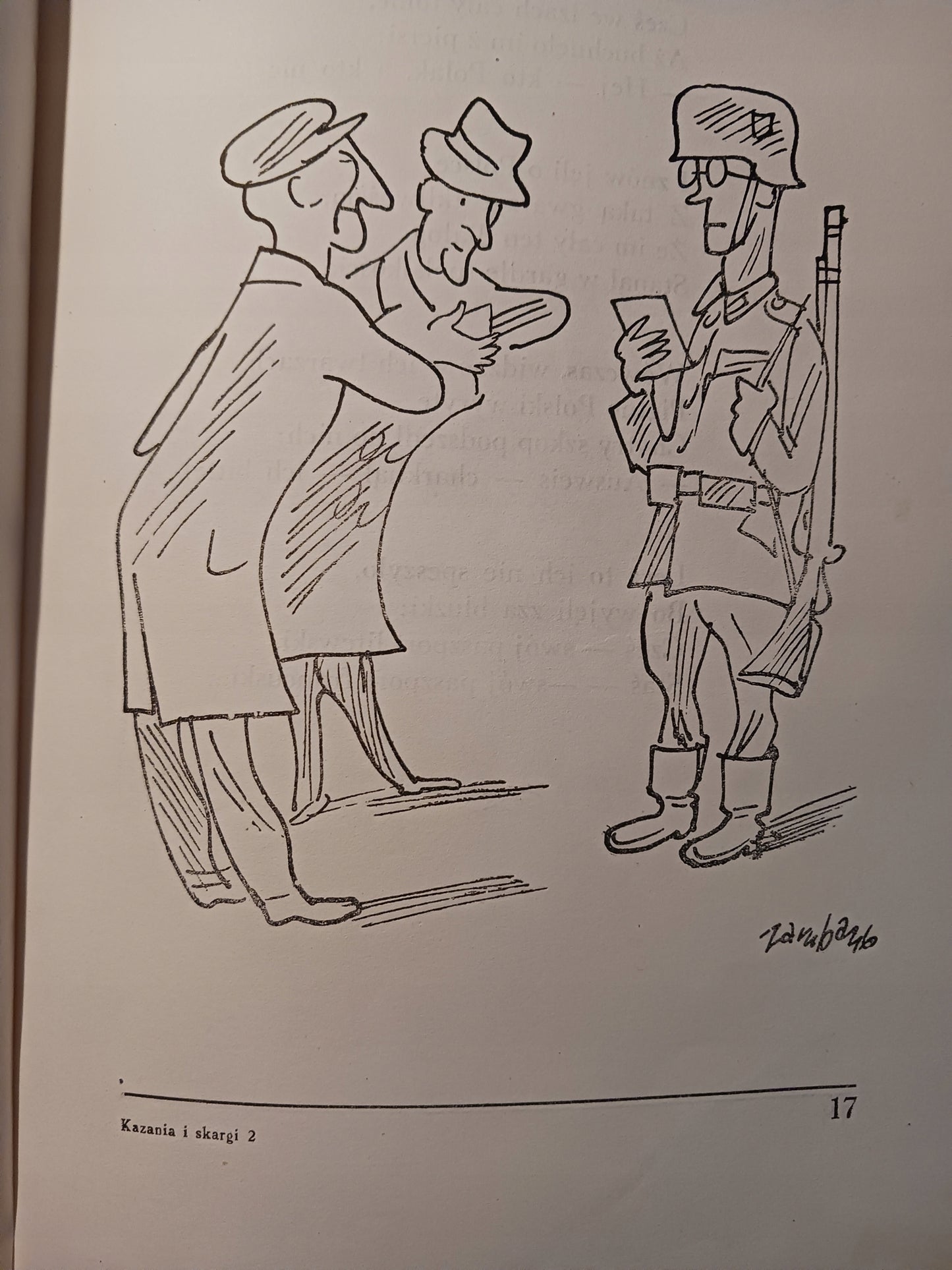Kazania i skargi Janusz Minkiewicz, il. Jerzy Zaruba [wydanie z roku 1946]