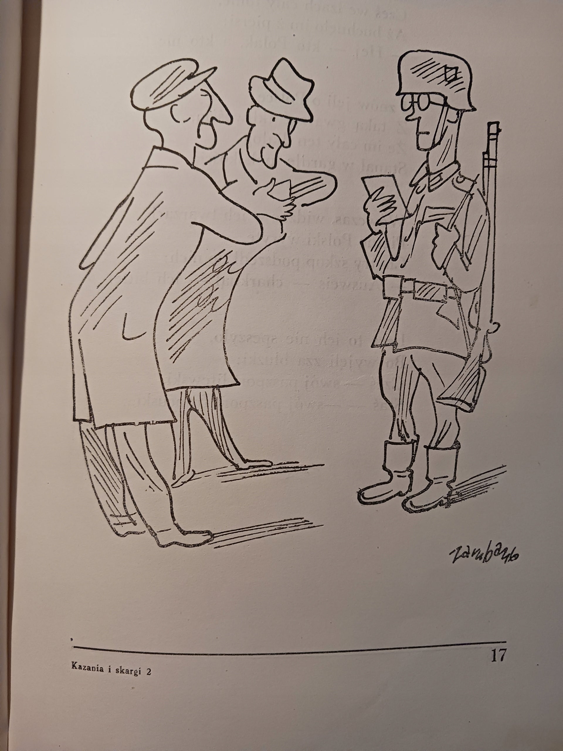 Kazania i skargi Janusz Minkiewicz, il. Jerzy Zaruba [wydanie z roku 1946]
