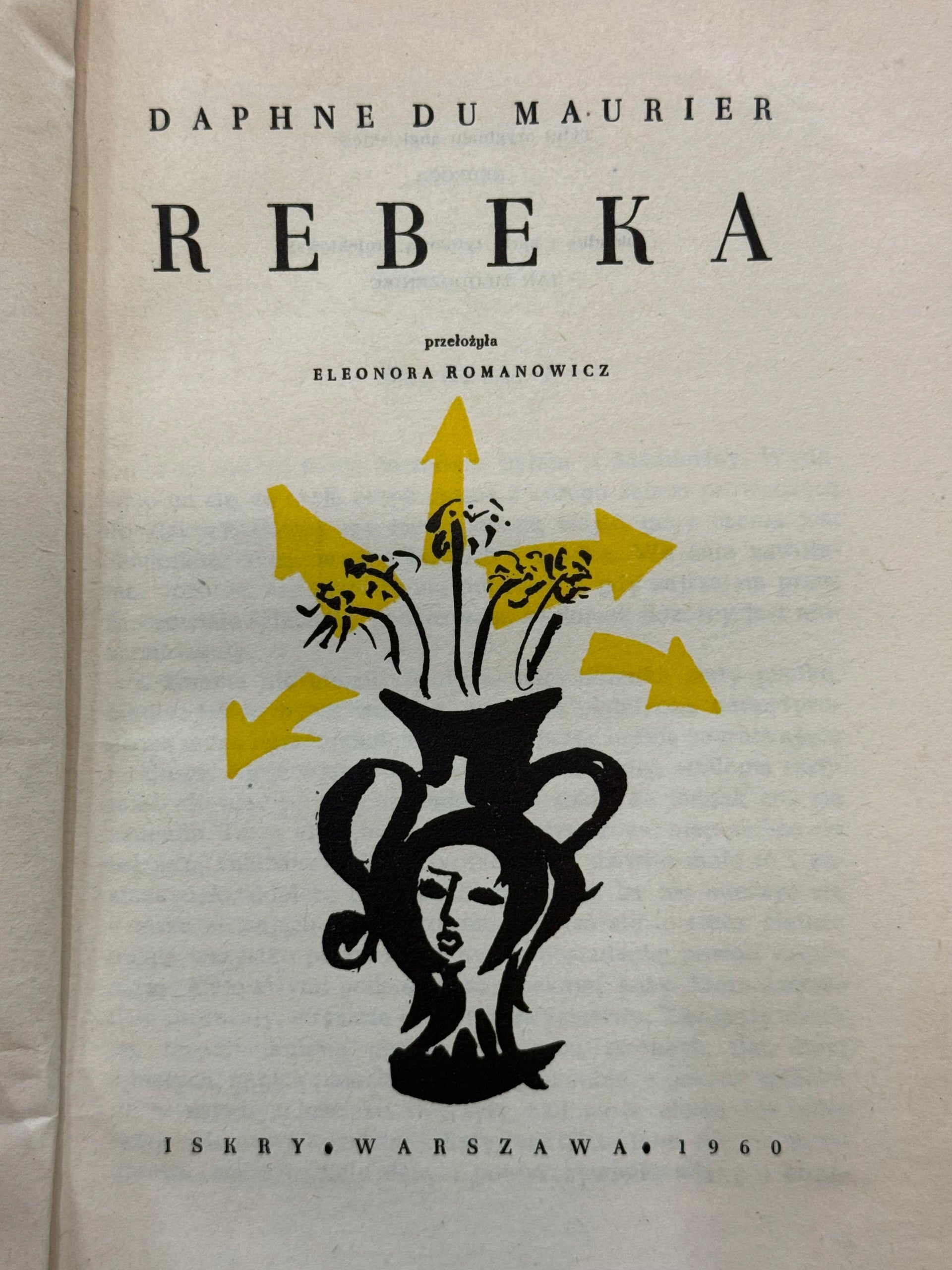 Rebeka Daphne du Maurier [okładka i karta tyt. Jan Młodożeniec]