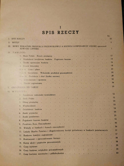 Koniunktura gospodarcza Polski, E. Lipiński [Warszawa 1939]