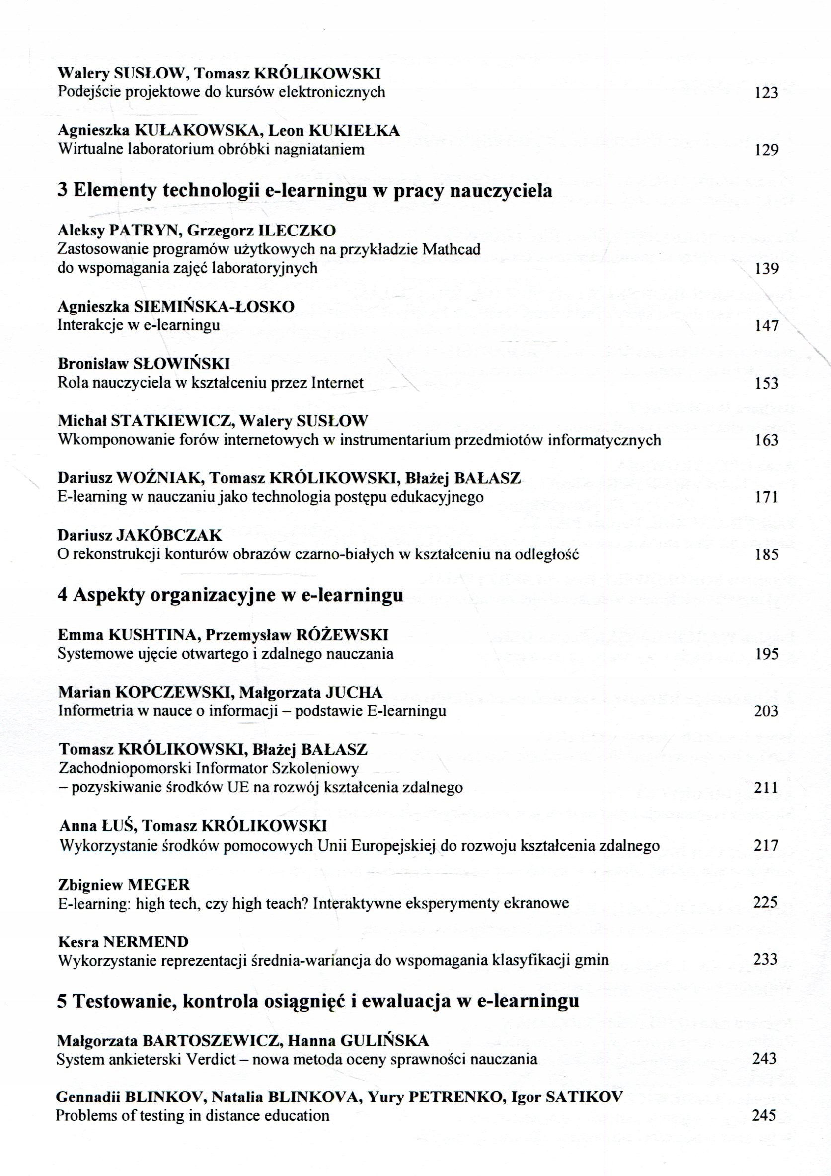 Nowe technologie w kształceniu na odległość. Praca zbiorowa