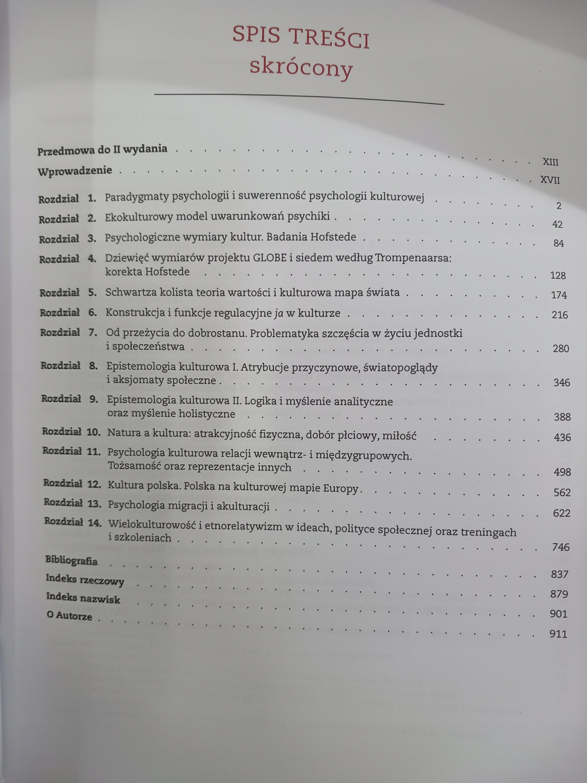 Kulturowe ramy zachowań społecznych Paweł Boski