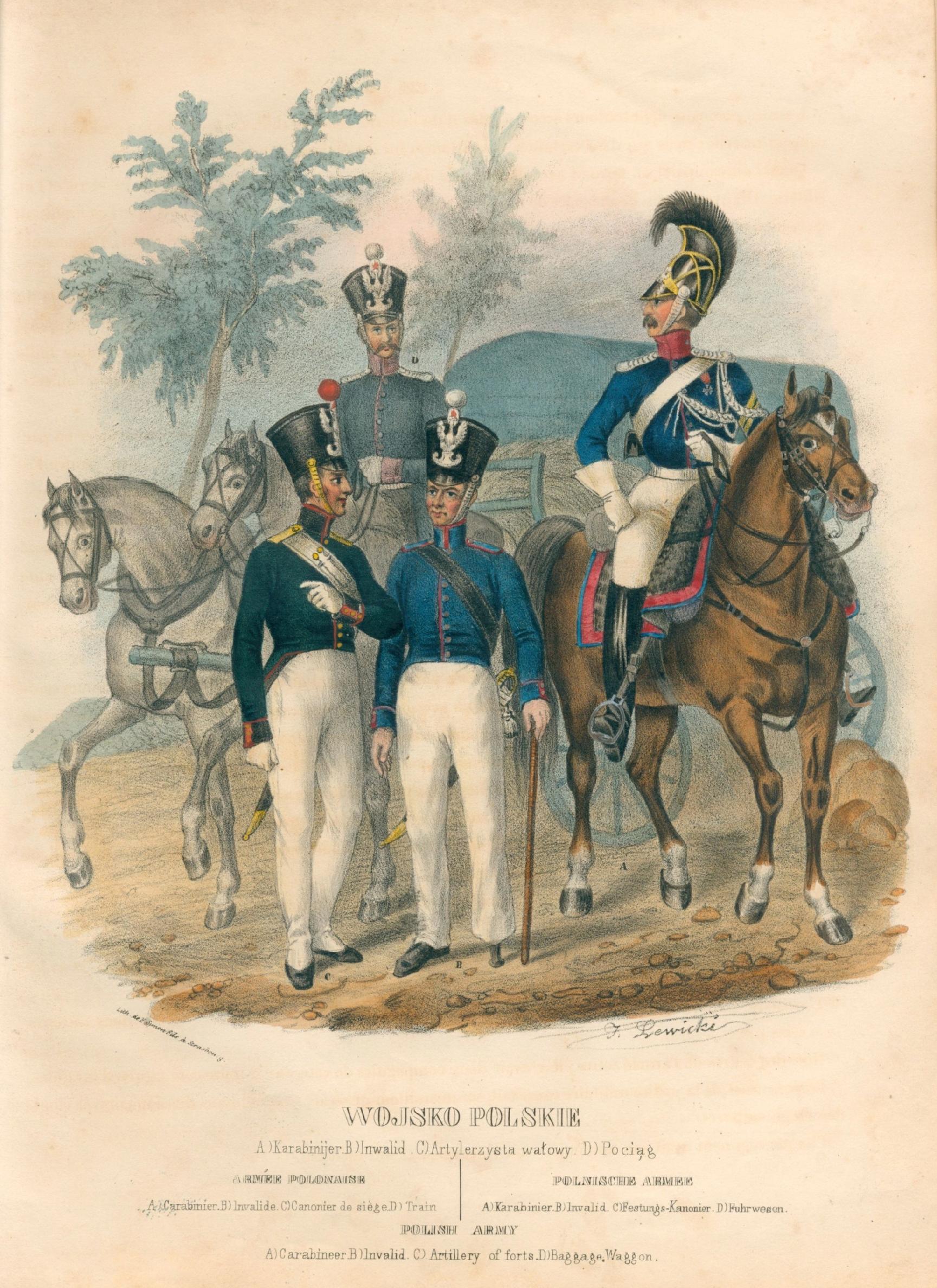 Stroje ludu polskiego, L. Zienkowicz [książka przedwojenna Paryż 1841]