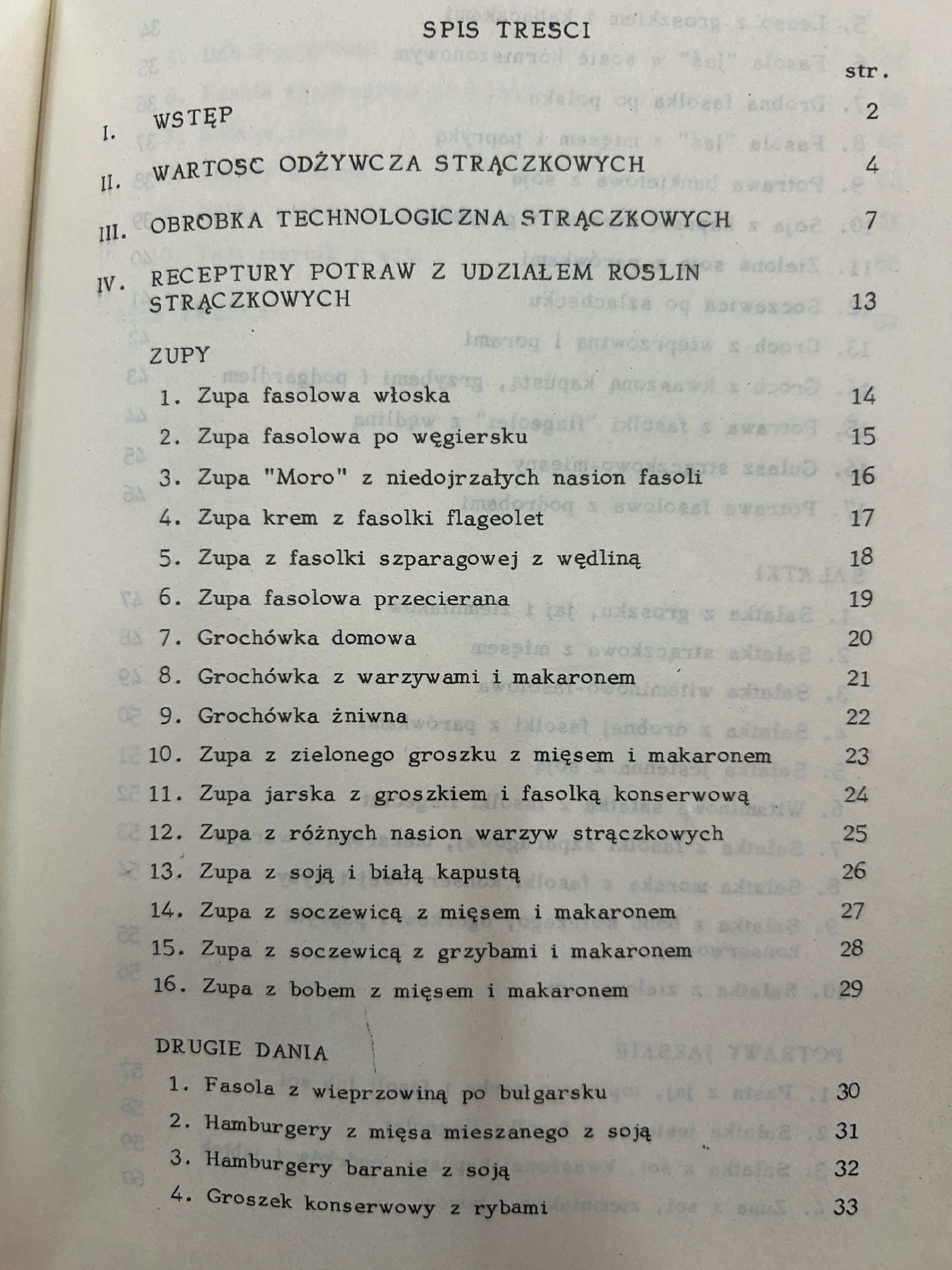 Receptury potraw z udziałem roślin strączkowych dla zakładów żyw. zbior.