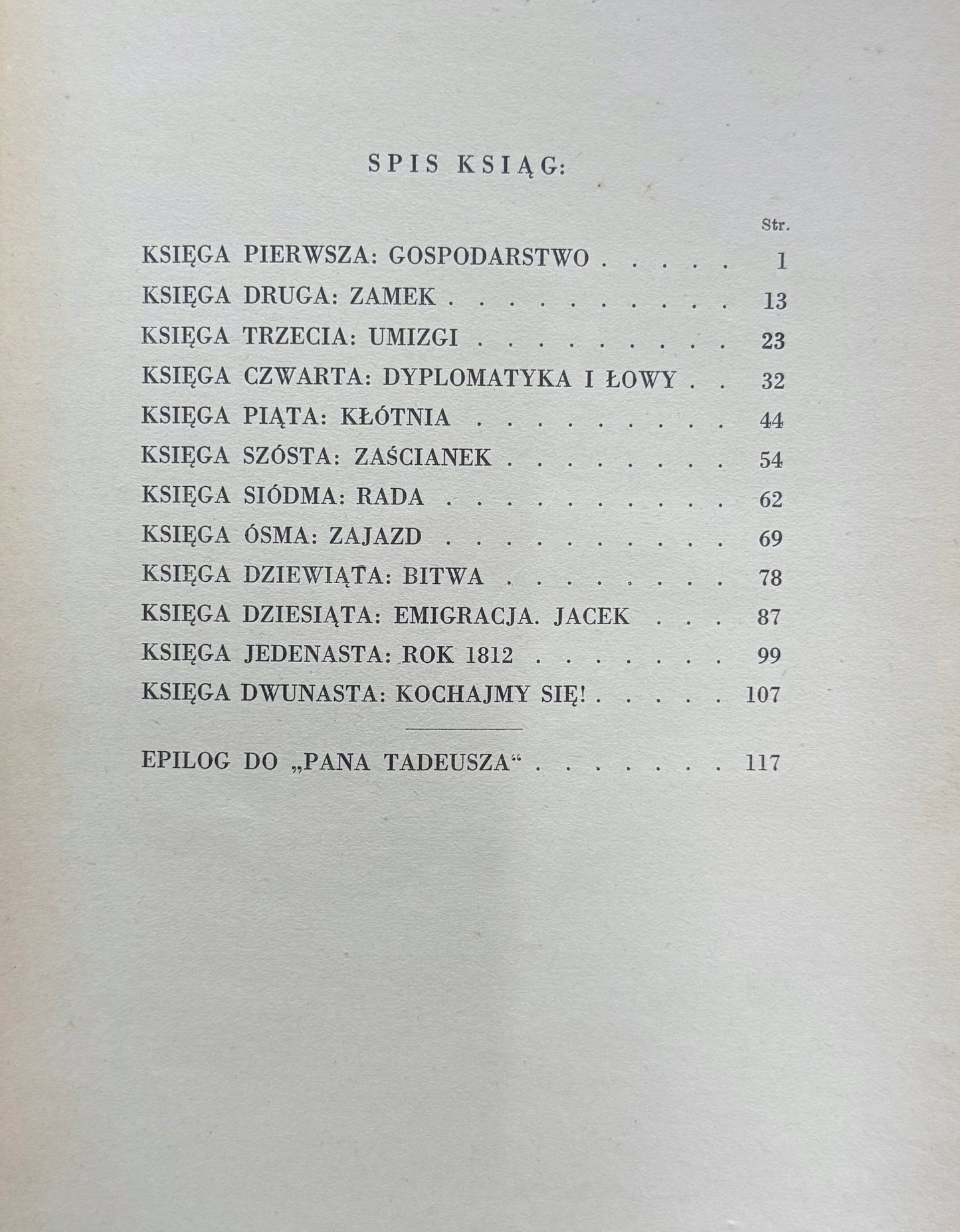 Pan Tadeusz czyli ostatni zajazd na Litwie A. Mickiewicz [Nowogródek 1934]