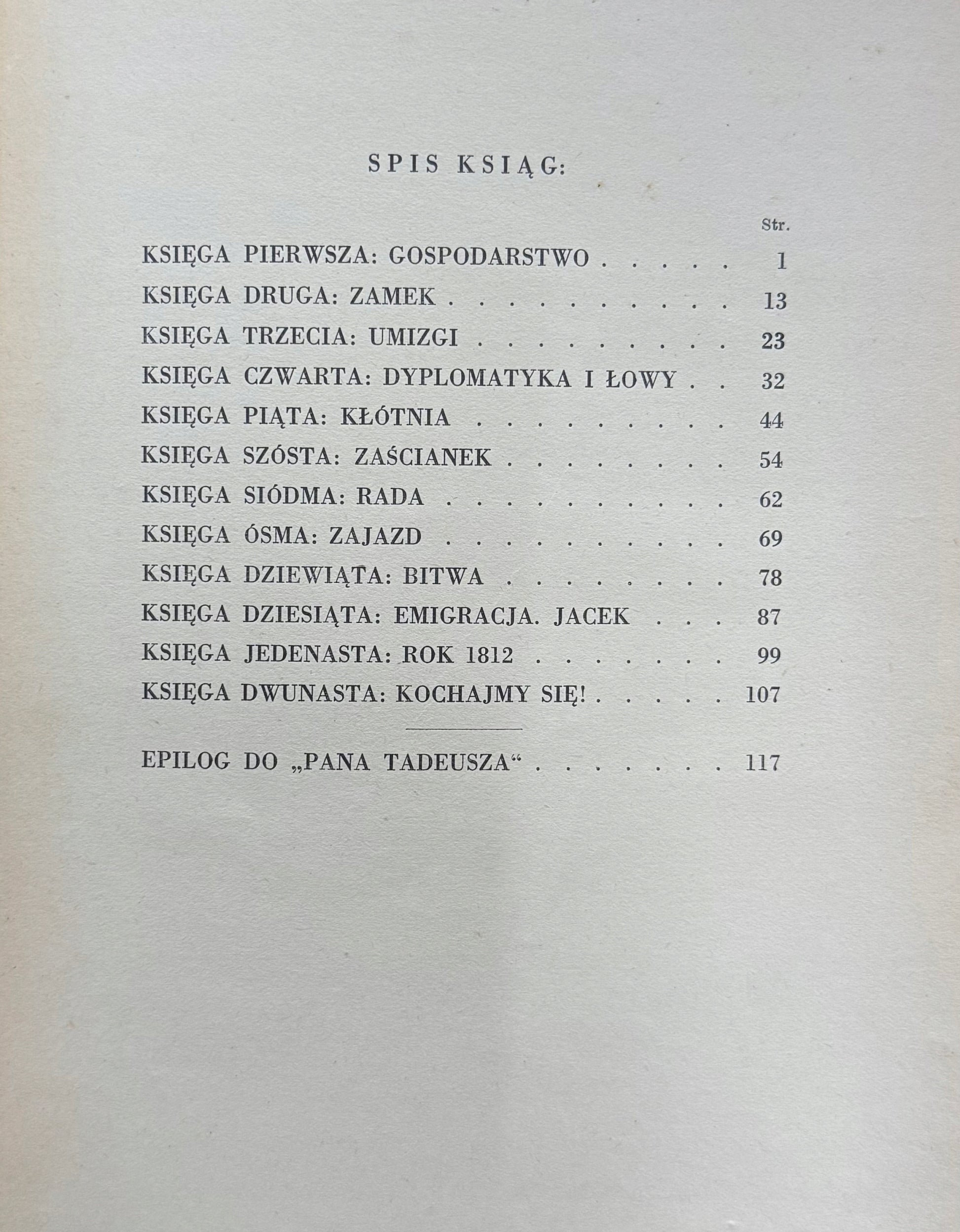 Pan Tadeusz czyli ostatni zajazd na Litwie A. Mickiewicz [Nowogródek 1934]