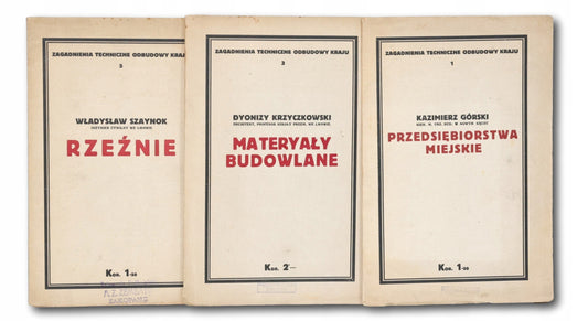 Zagadnienia Techniczne Odbudowy Kraju Nr. 1, 3, 5 [Lwów 1916]