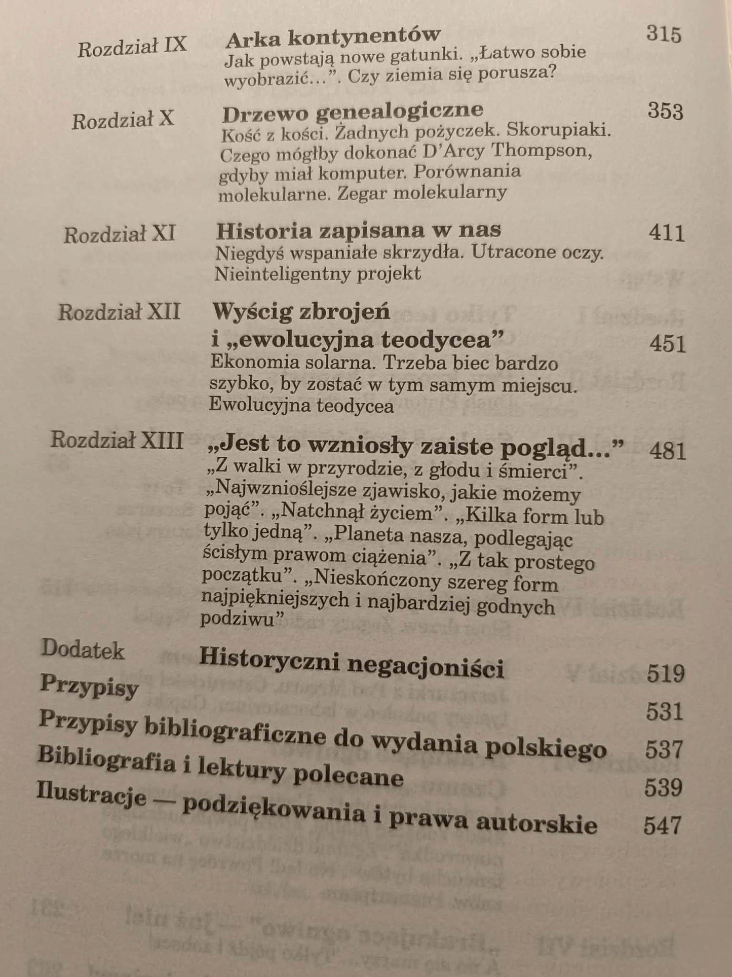 Najwspanialsze widowisko świata. Świadectwa ewolucji, Richard Dawkins