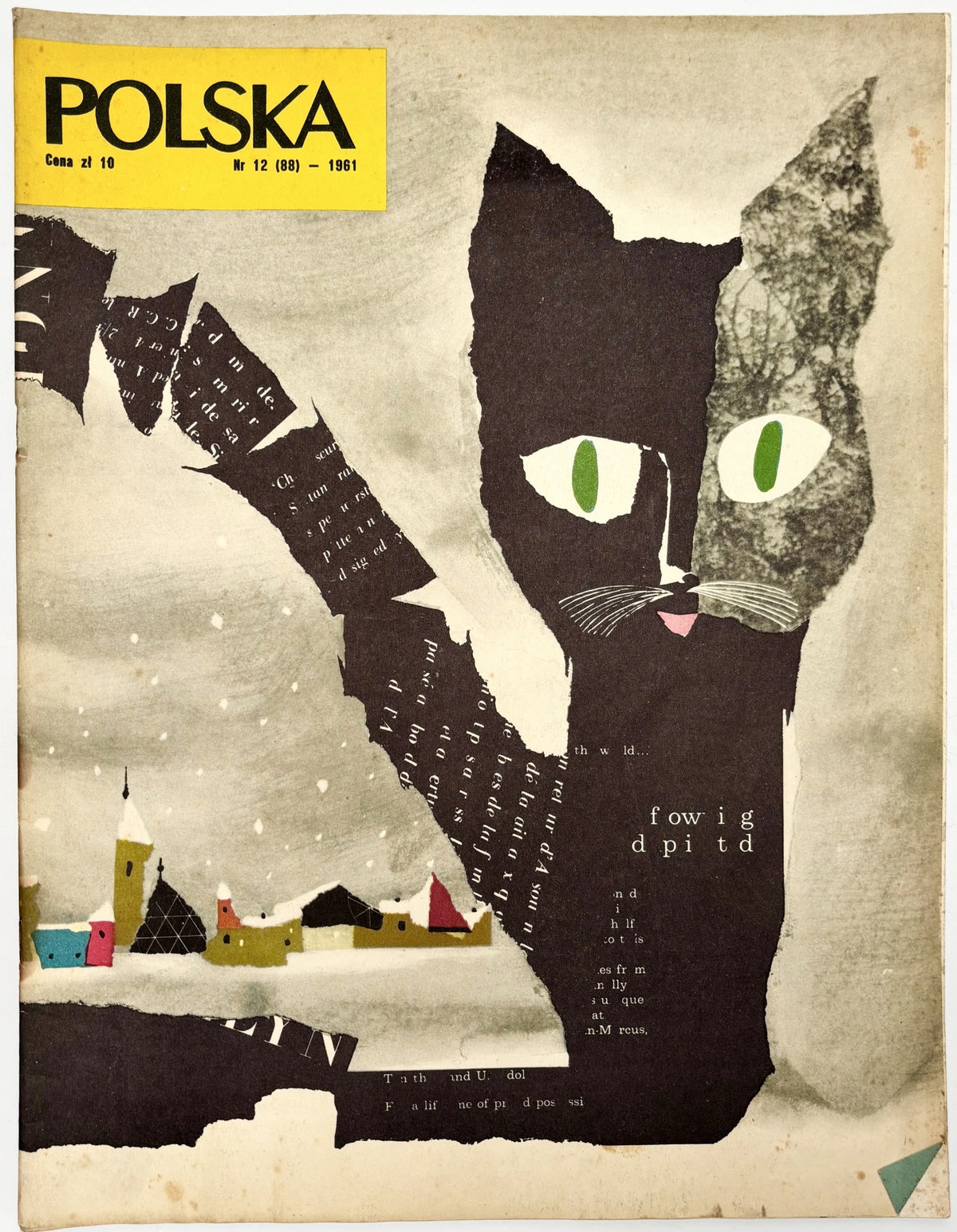 Zestaw 10 numerów Miesięcznika POLSKA 1959-1974 [okładki: Roman Cieślewicz]