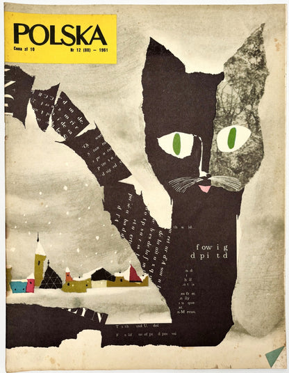 Zestaw 10 numerów Miesięcznika POLSKA 1959-1974 [okładki: Roman Cieślewicz]