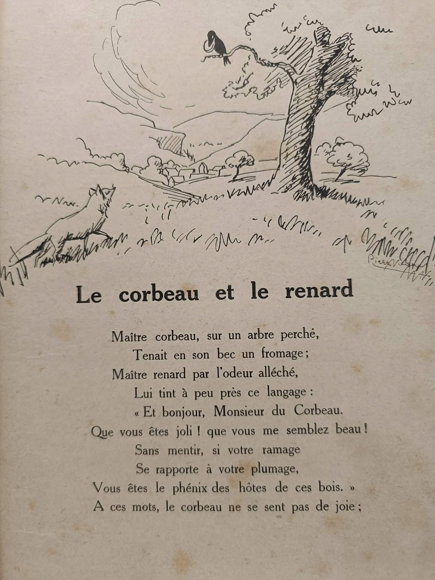 Fables de la Fontaine [il. Pierre Noury] [bajki po francusku, 1928]