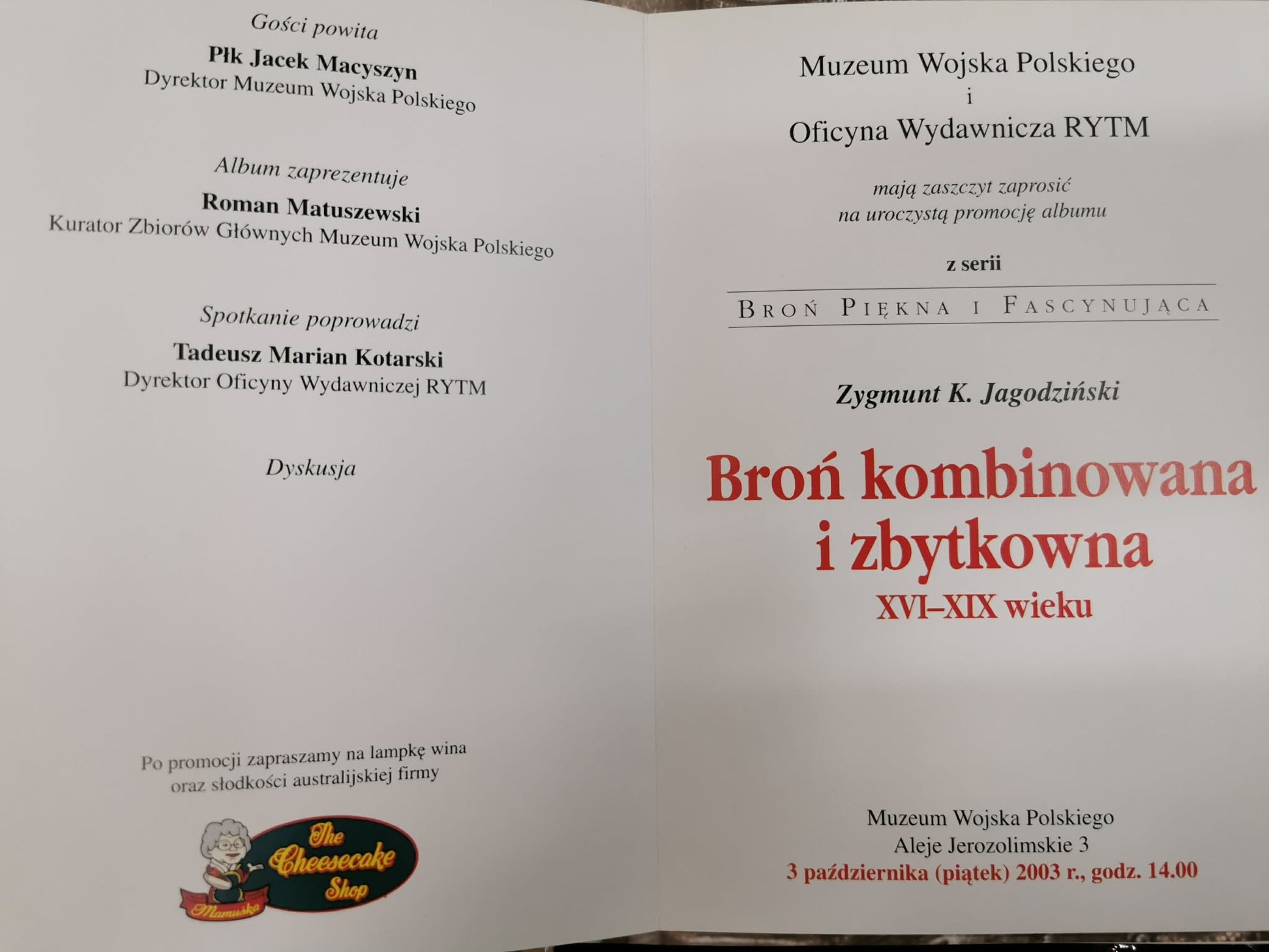BROŃ KOMBINOWANA I ZBYTKOWNA. XVI - XIX, JAGODZIŃSKI