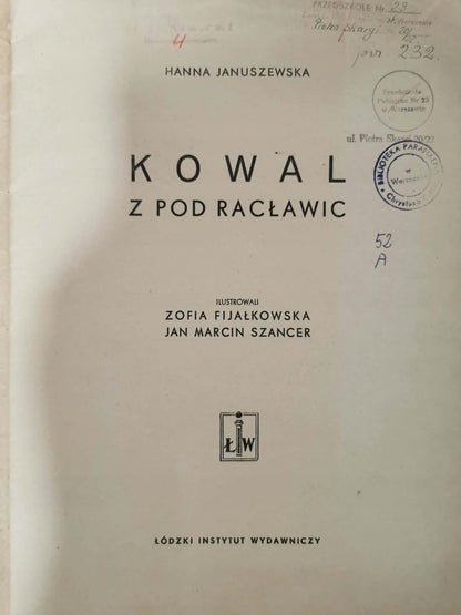 Kowal z pod Racławic, Hanna Januszewska [1946]