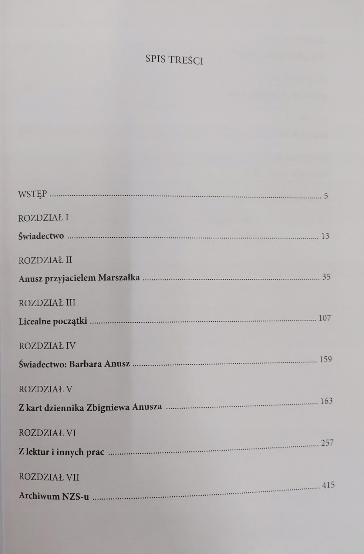 Wokół Marszałka Andrzej Anusz