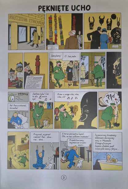 Przygody TinTina Pęknięte ucho, Czarna wyspa, Berło Ottokara Hergé