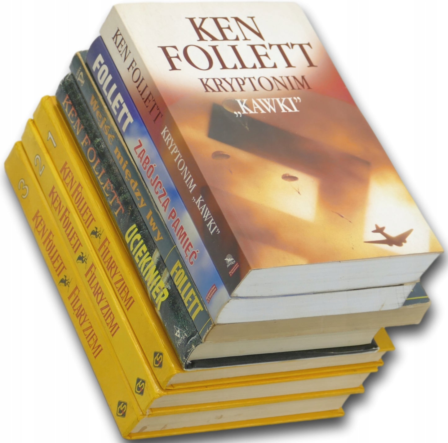 Ken Follett x7 Kryptonim "Kawki", Zabójcza pamięć, Wejść między lwy + ...