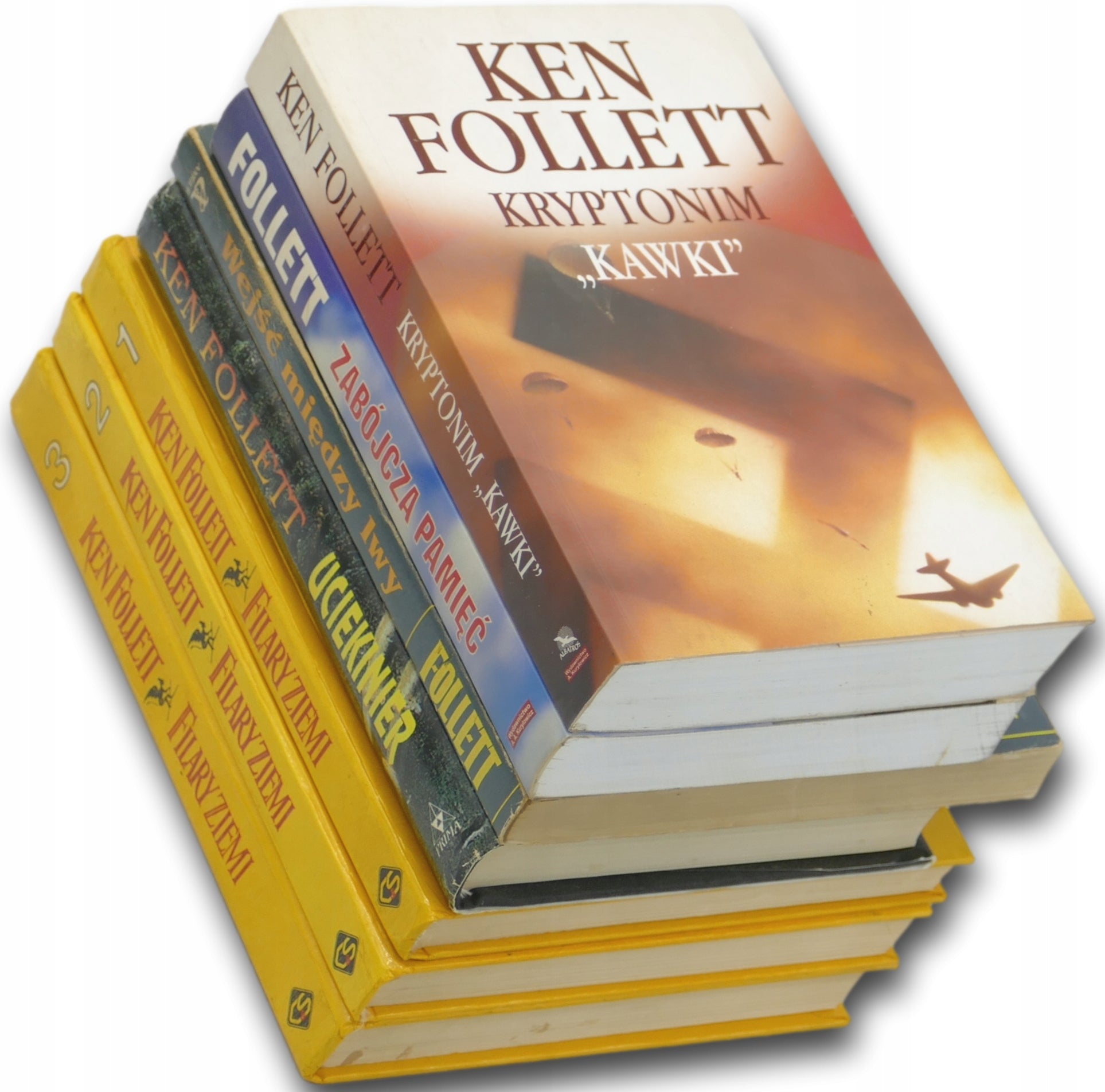 Ken Follett x7 Kryptonim "Kawki", Zabójcza pamięć, Wejść między lwy + ...