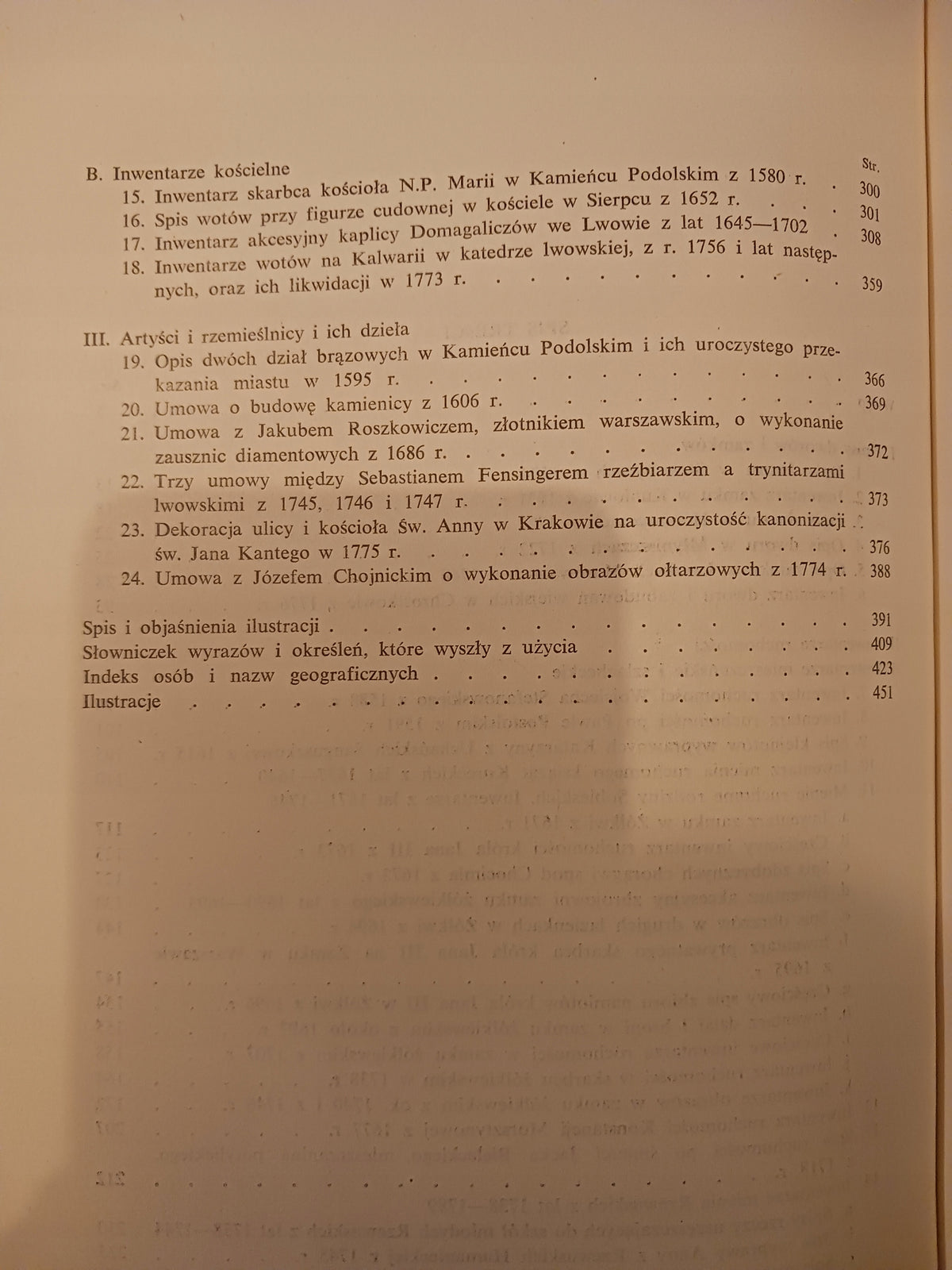 Materiały źródłowe do dziejów kultury i sztuki XVI-XVIII w. M. Gębarowicz