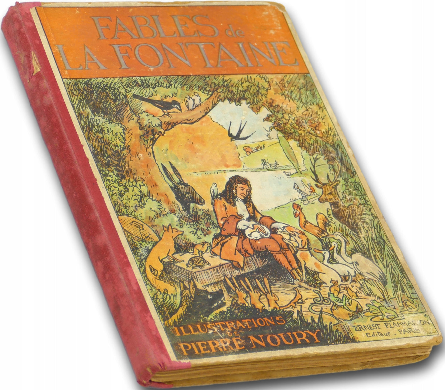 Fables de la Fontaine [il. Pierre Noury] [bajki po francusku, 1928]
