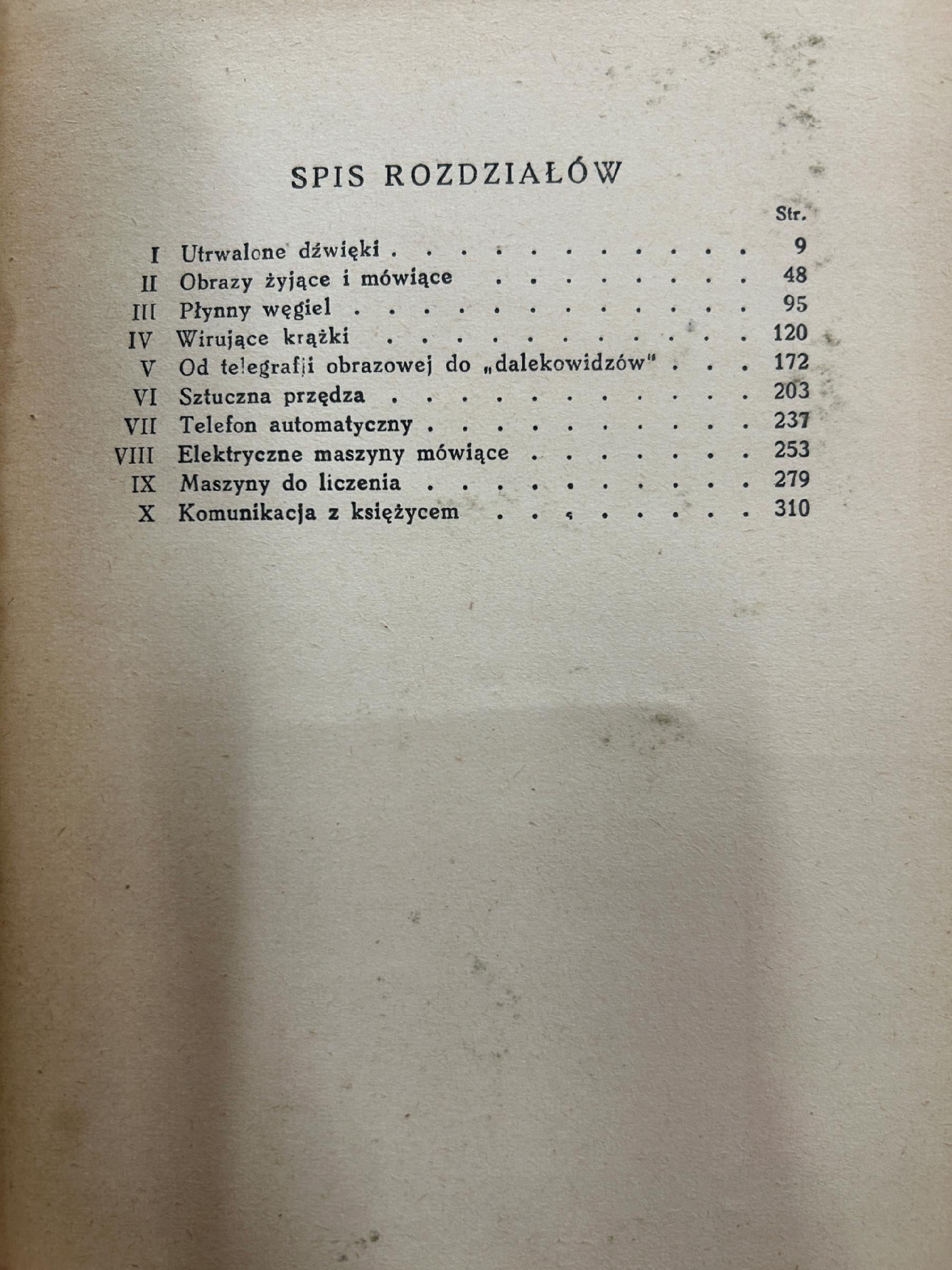 Zdobycze techniki - H. Dominik [1937 r.]
