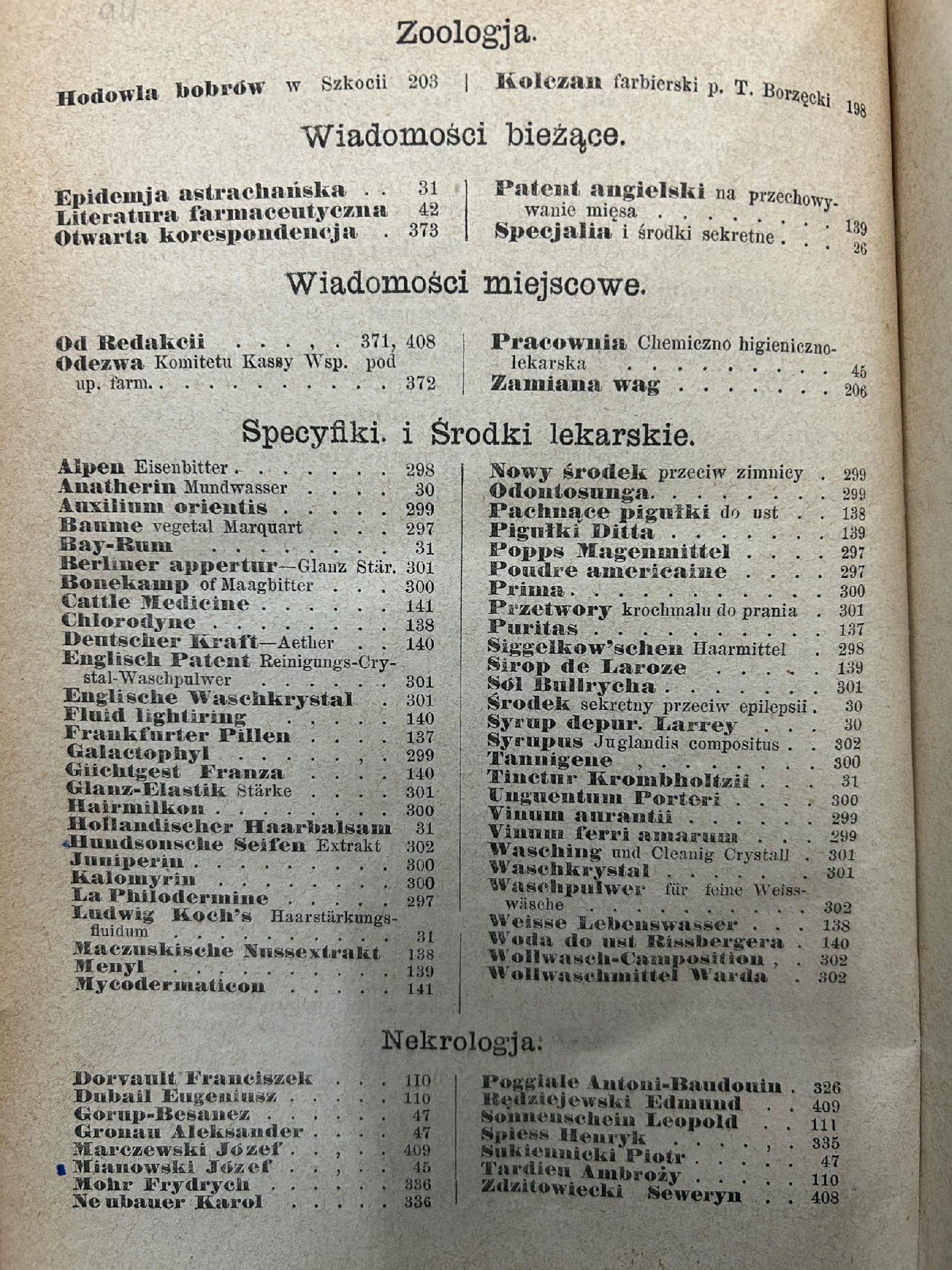 Wiadomości farmaceutyczne pod redakcją Jana Mrozowskiego Tom VI [1880 r.]