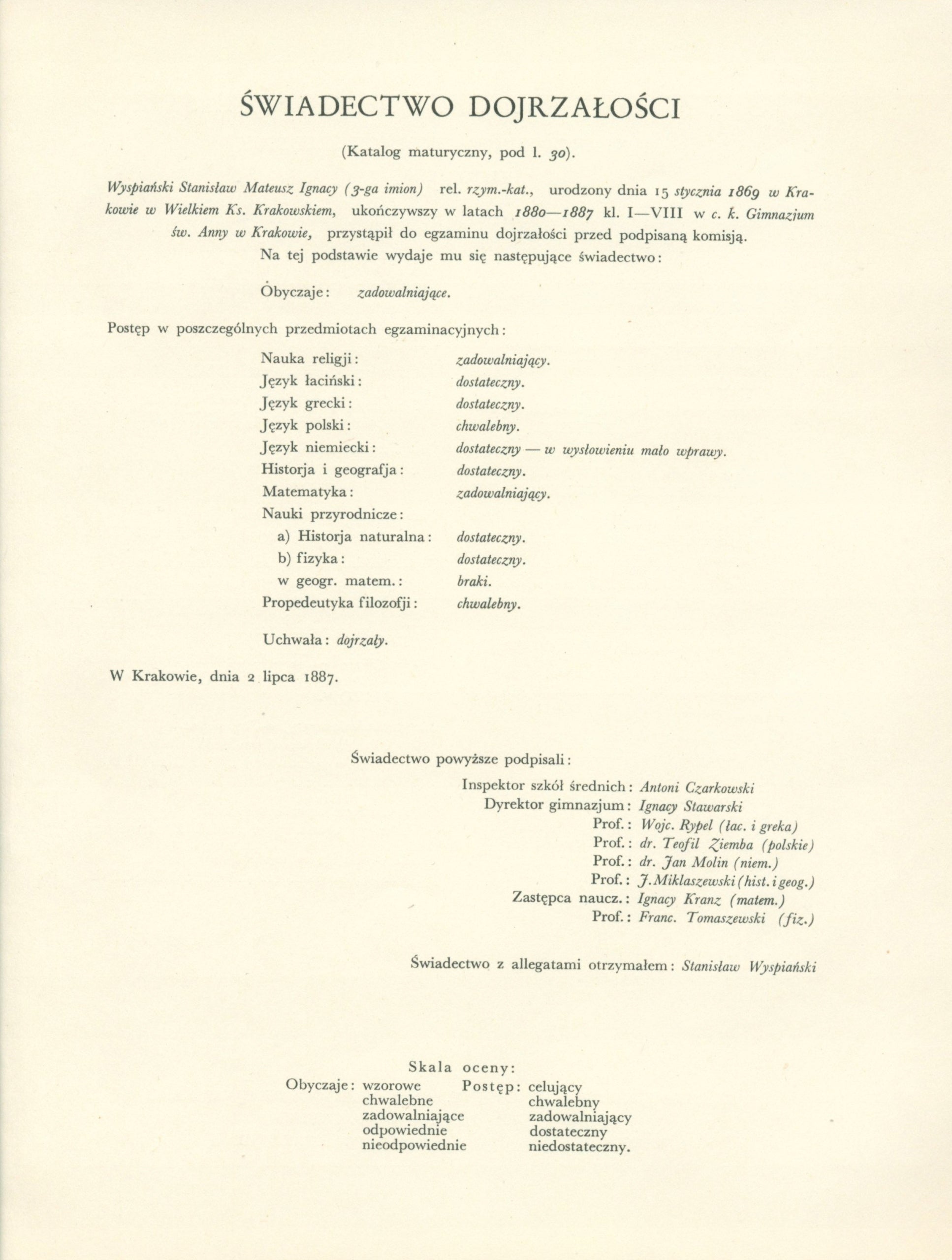 Stanisławowi Wyspiańskiemu wieszczowi niepodległej Polski [1932]