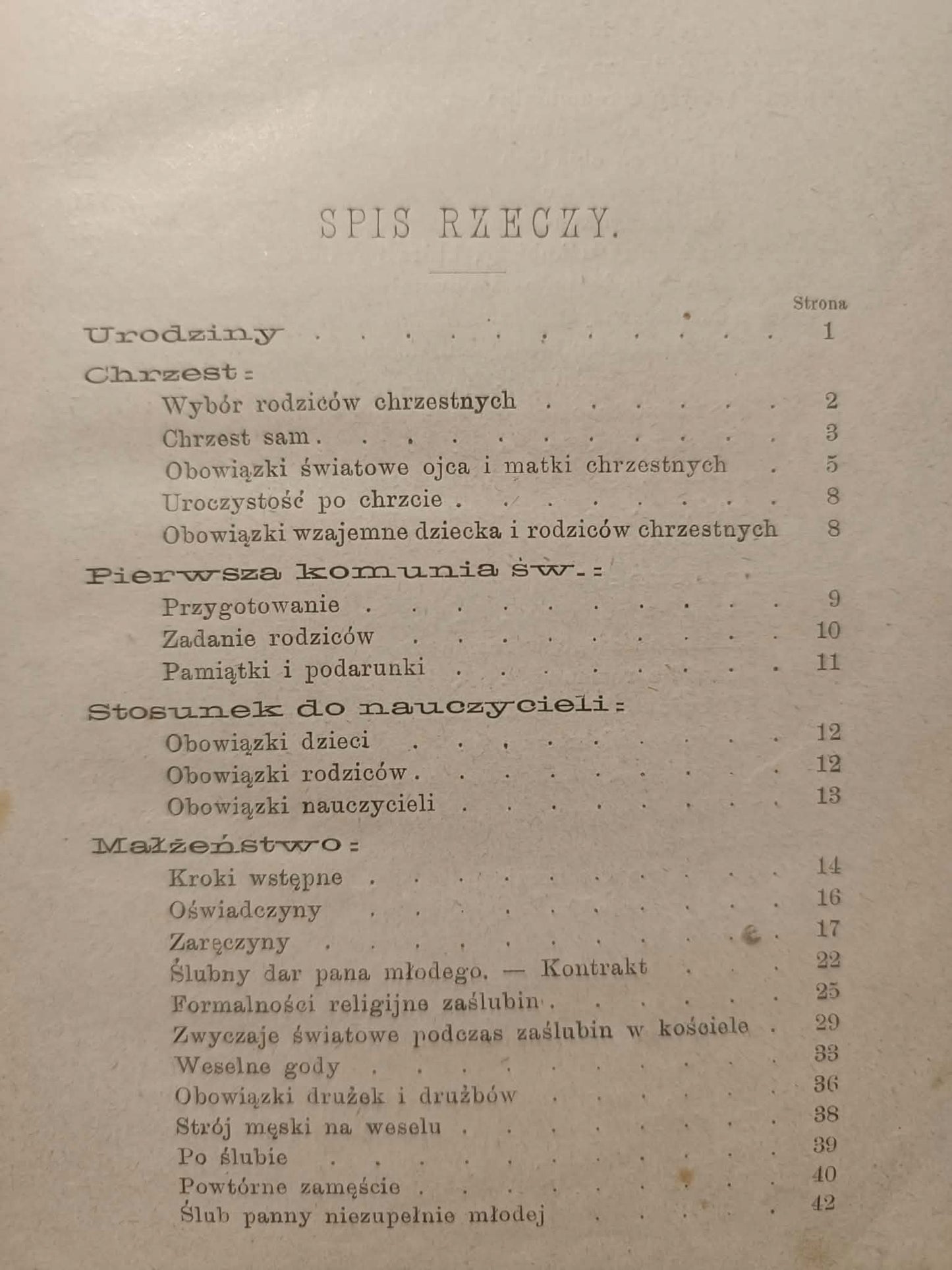 Baronowa Staffe, Zwyczaje Towarzyskie [przedwojenne 1898]
