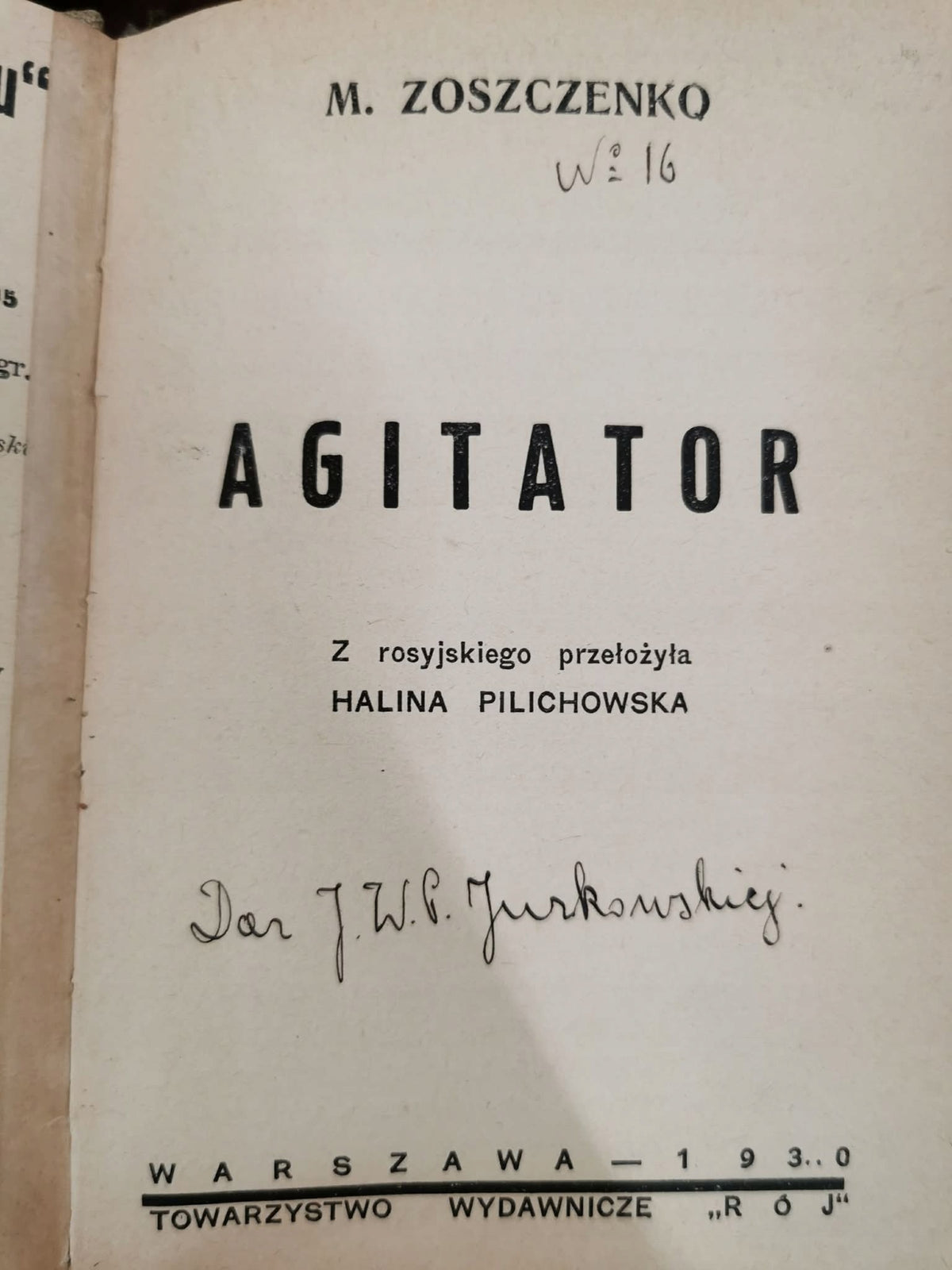 Agitator, M. Zoszczenko [Warszawa 1930]