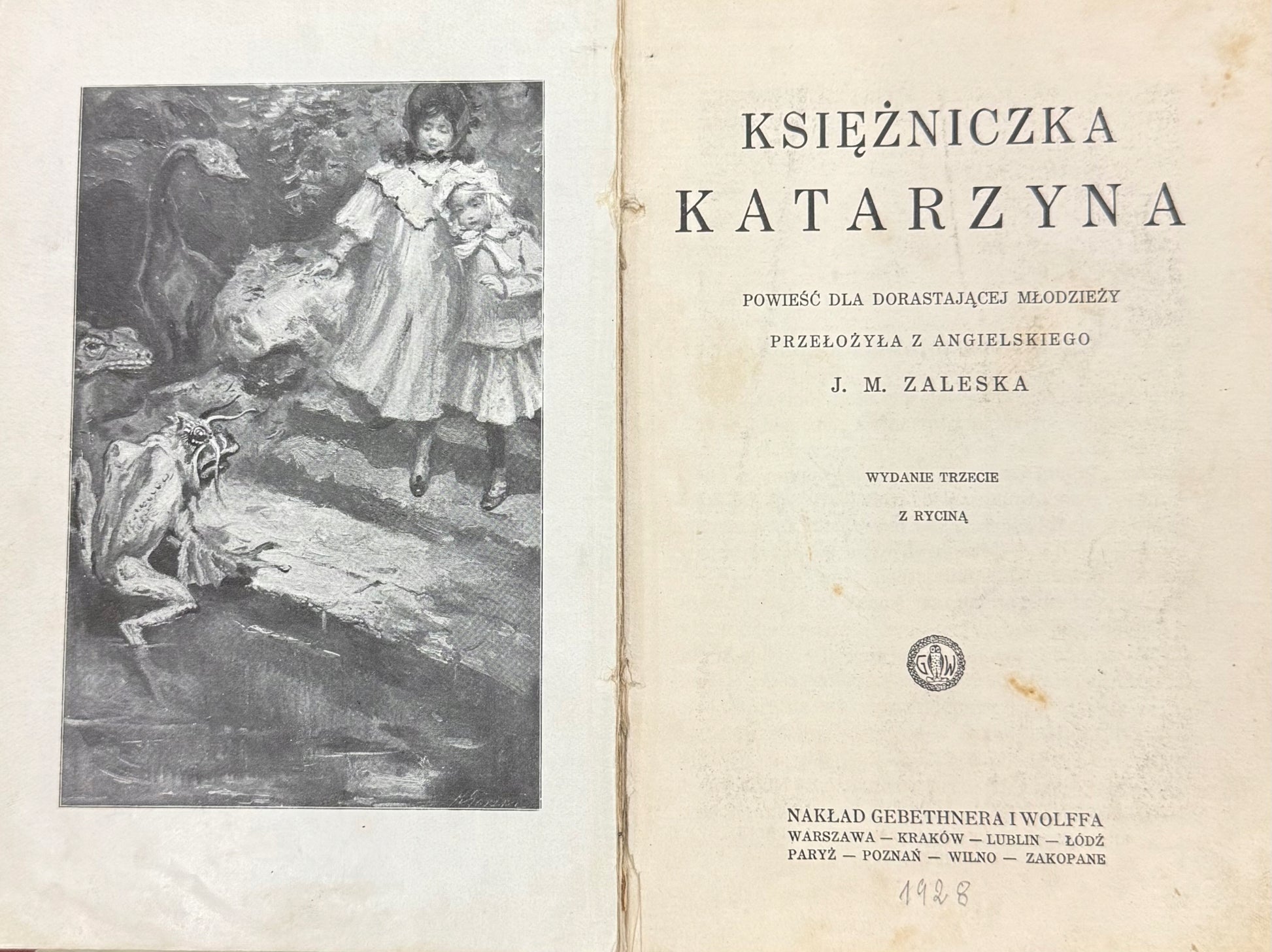 Księżniczka Katarzyna J. M. Zaleska [1928]