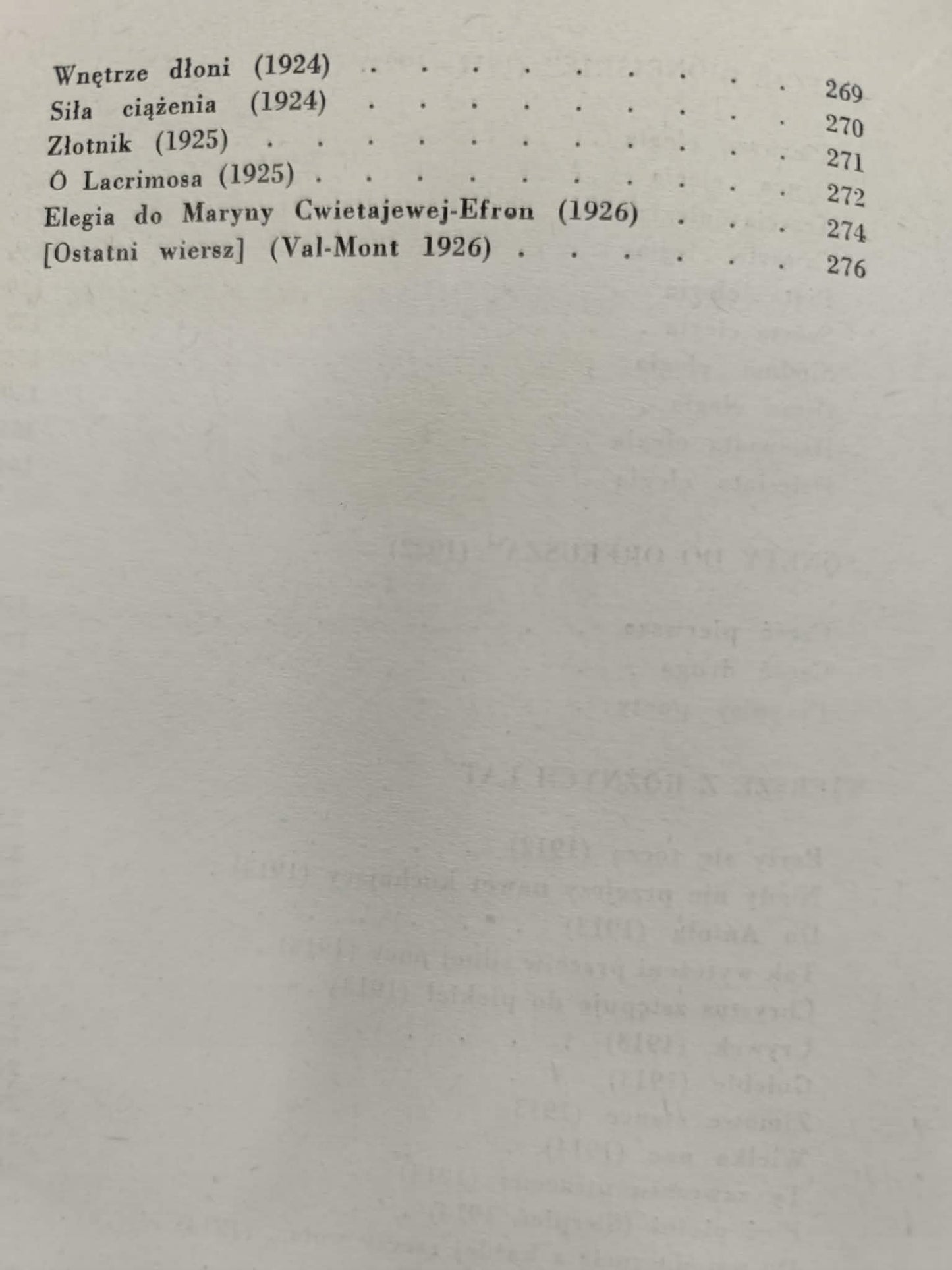 Rainer Maria Rilke, Wybór poezji, tł. Mieczysław Jastrun